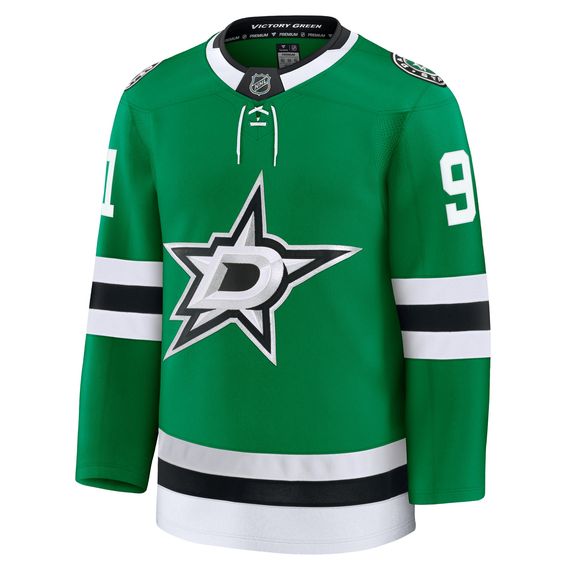 Tyler Seguin Dallas Stars Fanatics Home Premium Jersey – Kelly Green Clowdercats