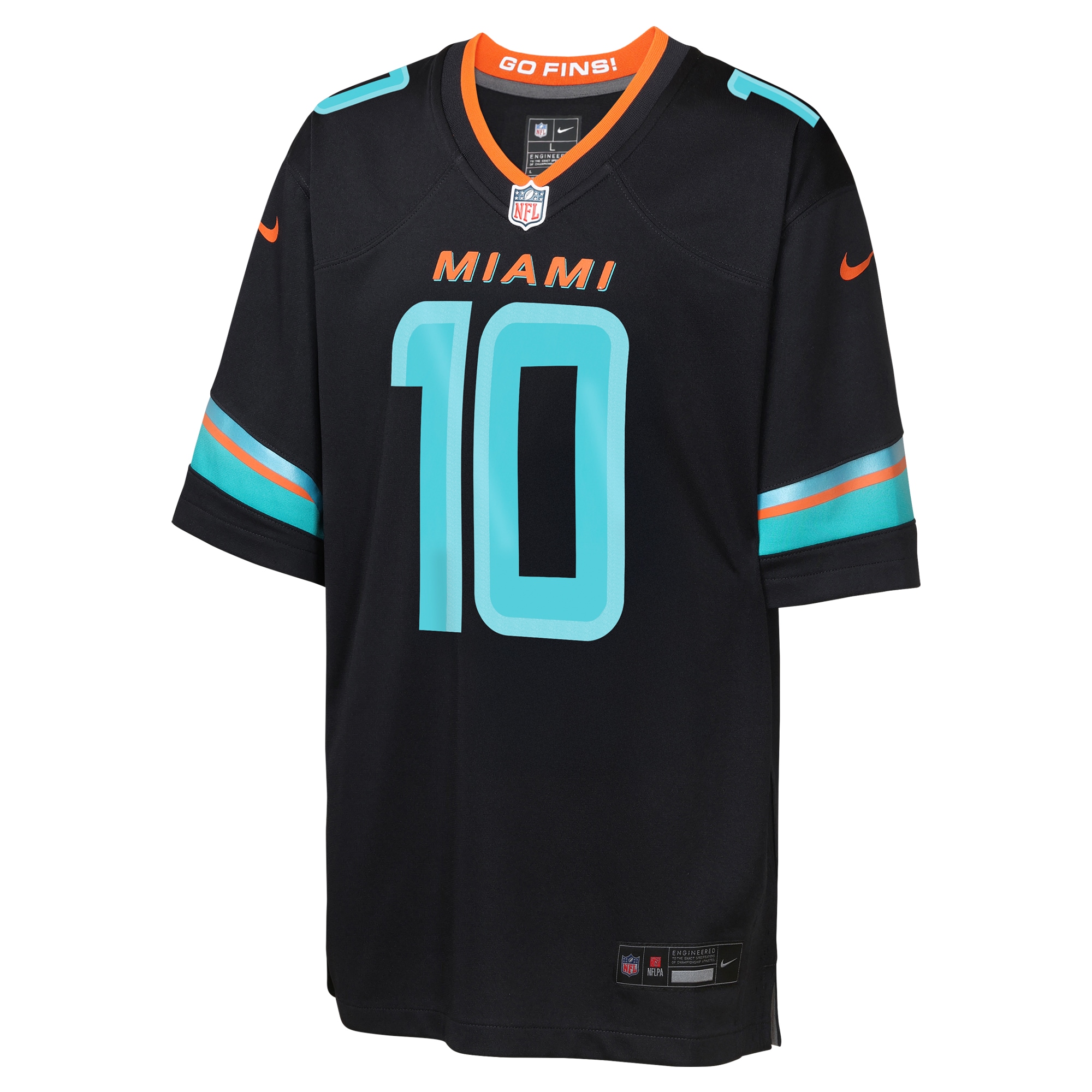 Tyreek Hill Miami Dolphins Nike Youth 2025 Rivalries Collection Game Jersey – Pitch Blue Clowdercats