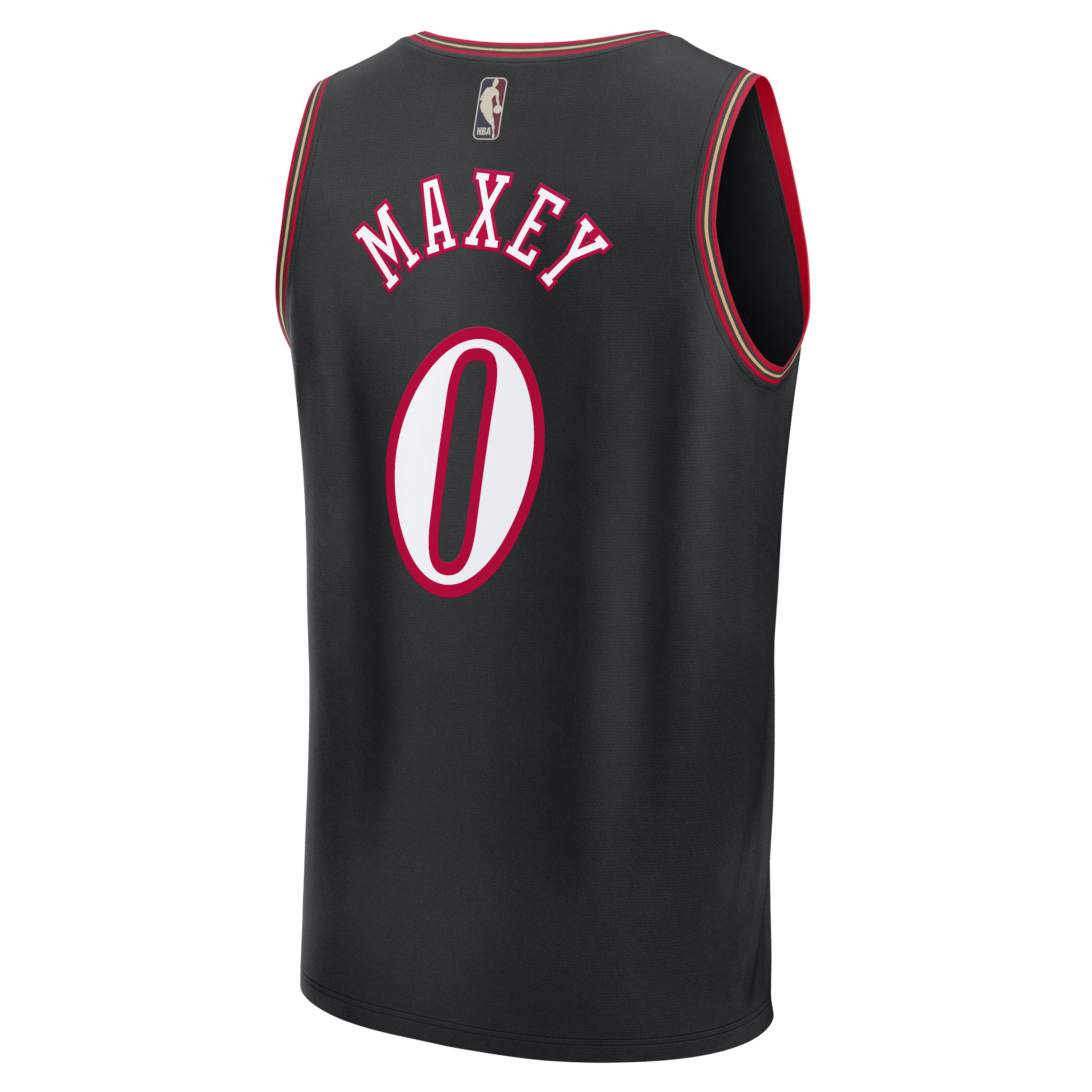 Tyrese Maxey Philadelphia 76ers Fanatics Youth Fastbreak Jersey – Classic Edition – Black Clowdercats