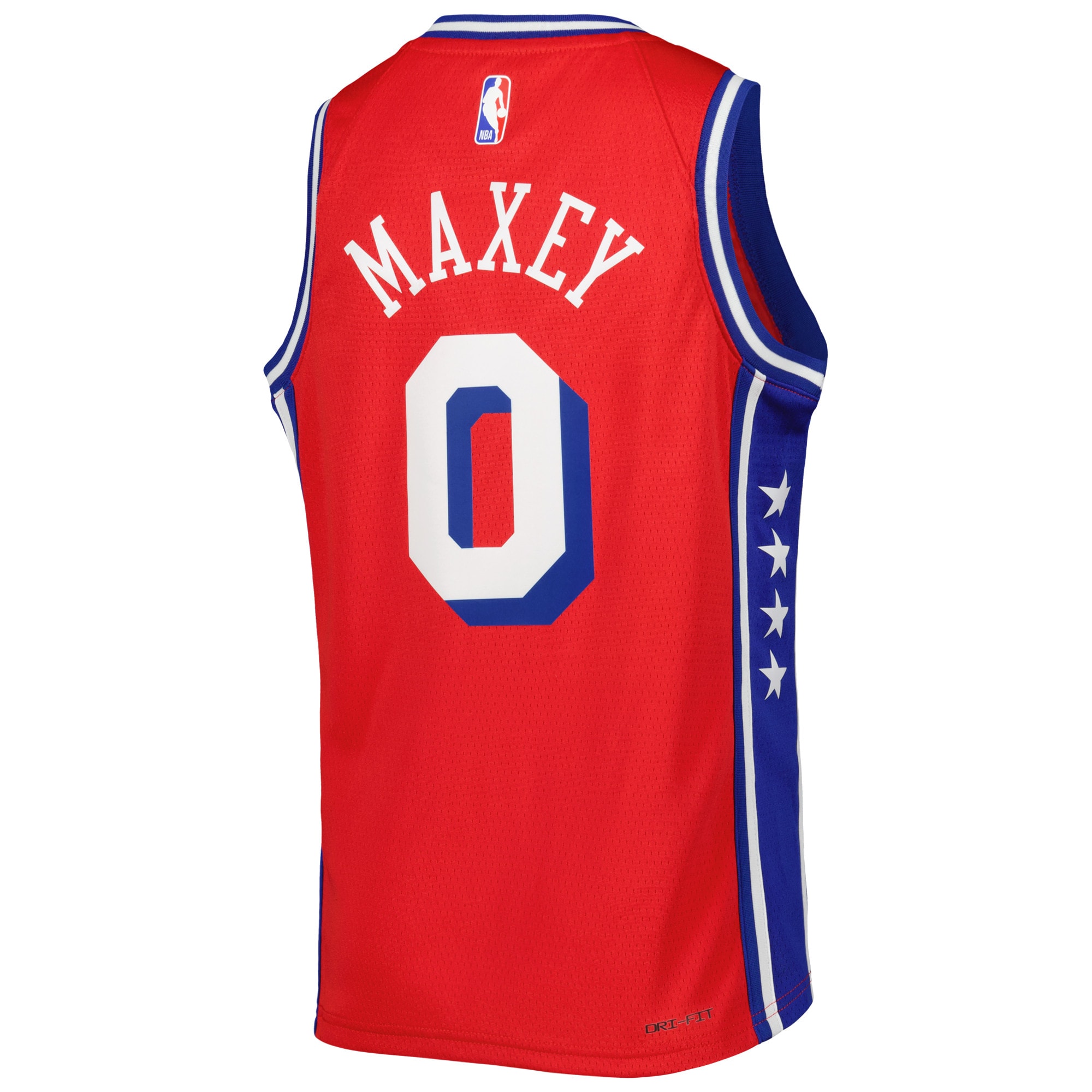 Tyrese Maxey Philadelphia 76ers Jordan Brand Youth Swingman Jersey – Statement Edition – Red Clowdercats