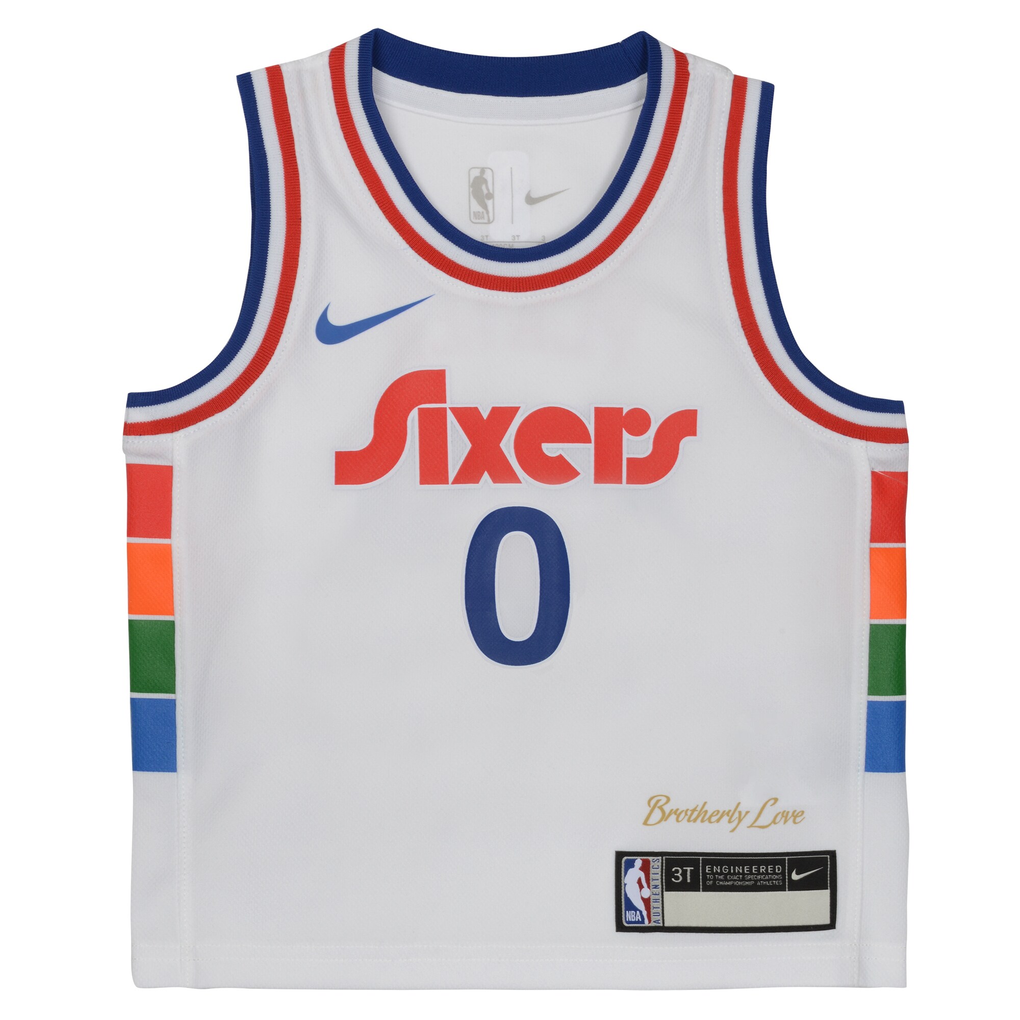 Tyrese Maxey Philadelphia 76ers Nike Preschool 2024/25 Swingman Player Jersey – City Edition – White Clowdercats
