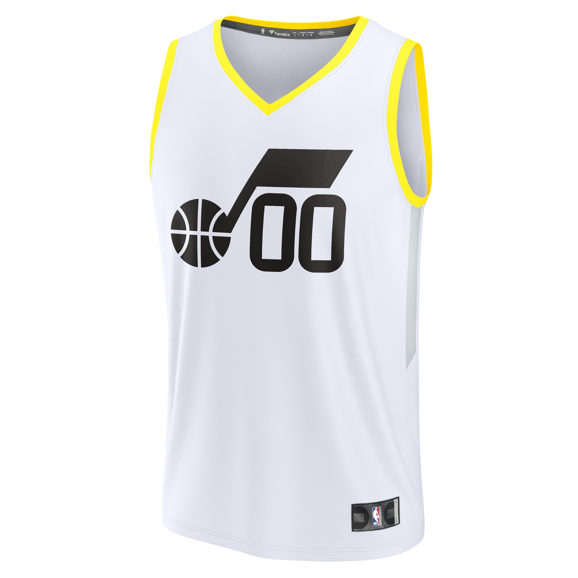 Utah Jazz Fanatics Fast Break Custom Replica Jersey – Association Edition – White Clowdercats