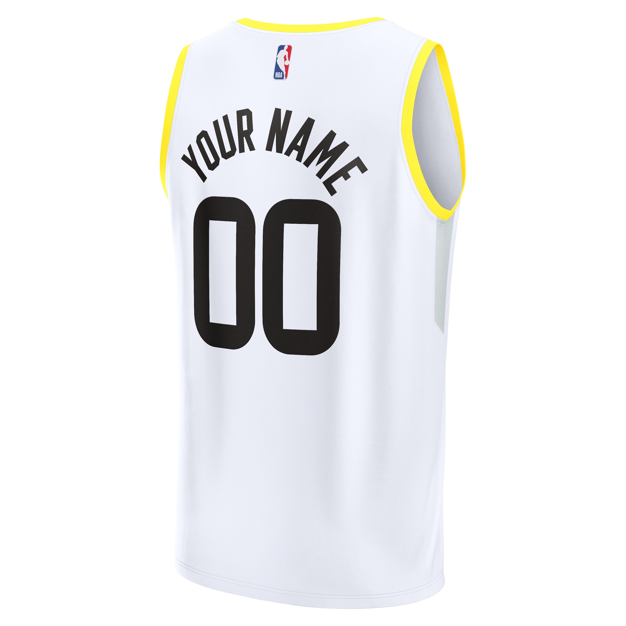 Utah Jazz Fanatics Youth Fast Break Replica Custom Jersey – Association Edition – White Clowdercats