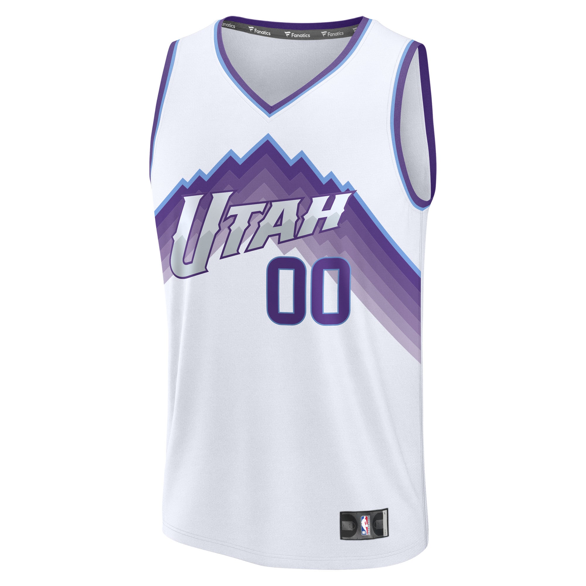 Utah Jazz Fanatics Youth Fast Break Replica Custom Jersey – Association Edition Clowdercats