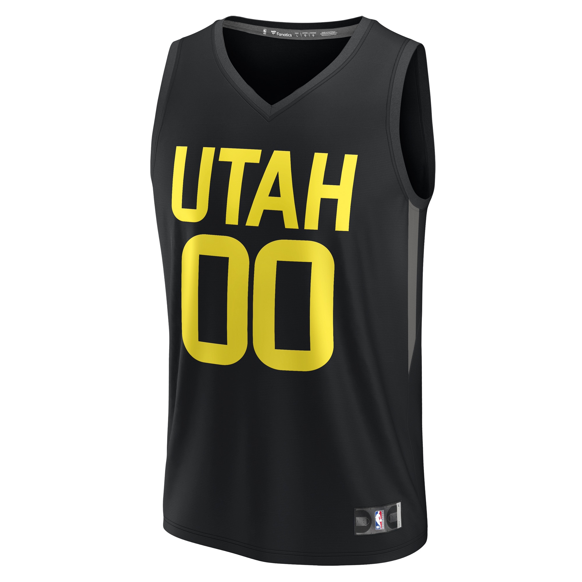Utah Jazz Fanatics Youth Fast Break Replica Custom Jersey – Statement Edition – Black Clowdercats