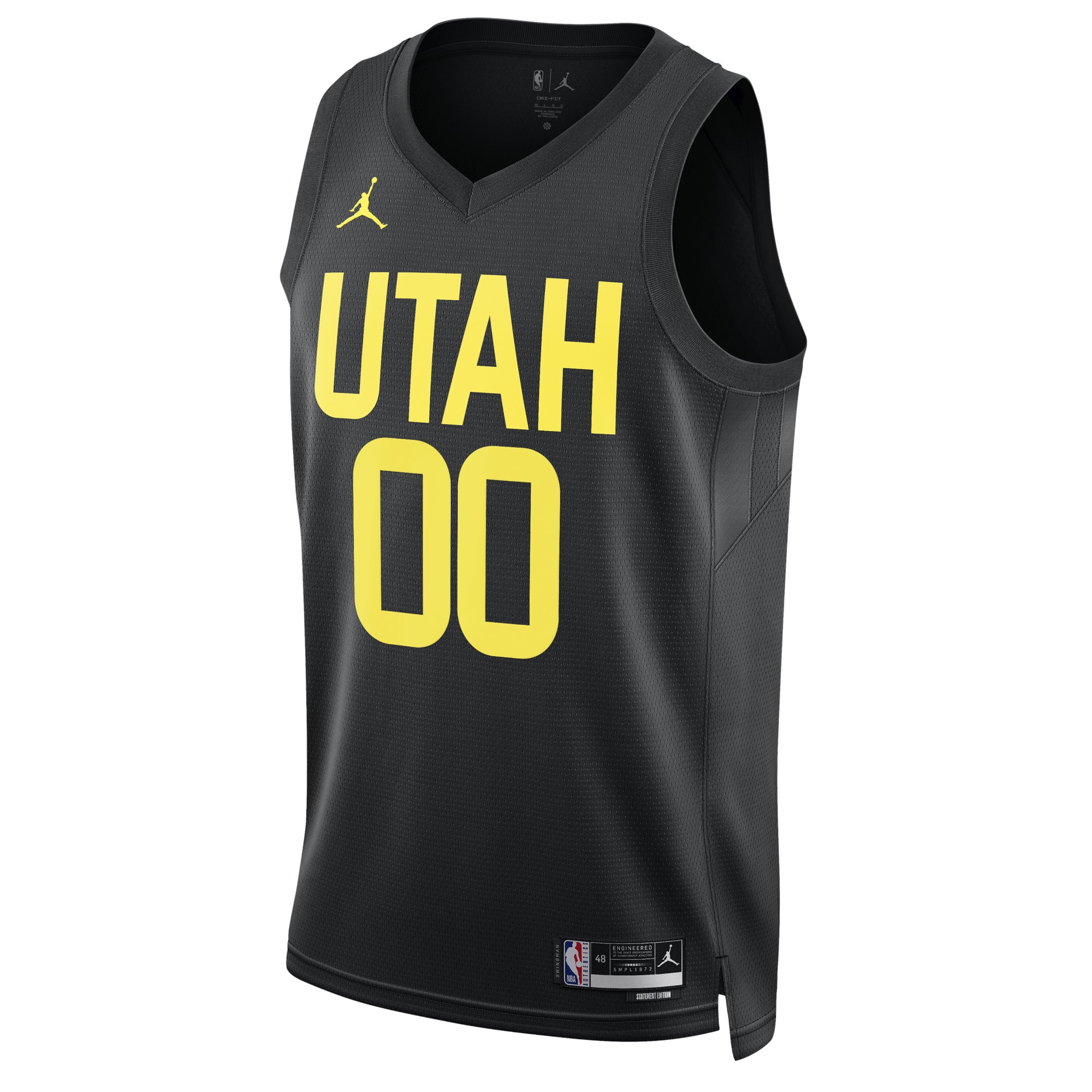 Utah Jazz Jordan Brand Unisex 2022/23 Swingman Custom Jersey – Statement Edition – Black Clowdercats