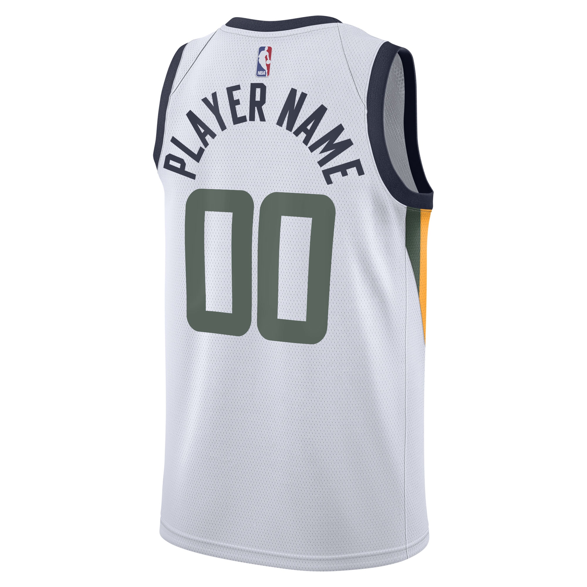 Utah Jazz Nike 2020/21 Swingman Custom Jersey – Association Edition – White Clowdercats