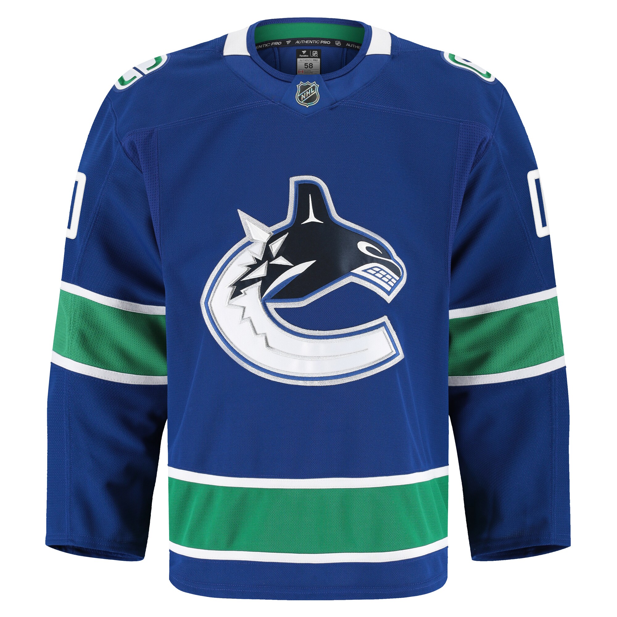 Vancouver Canucks Fanatics Home Authentic Pro Custom Jersey – Blue Clowdercats