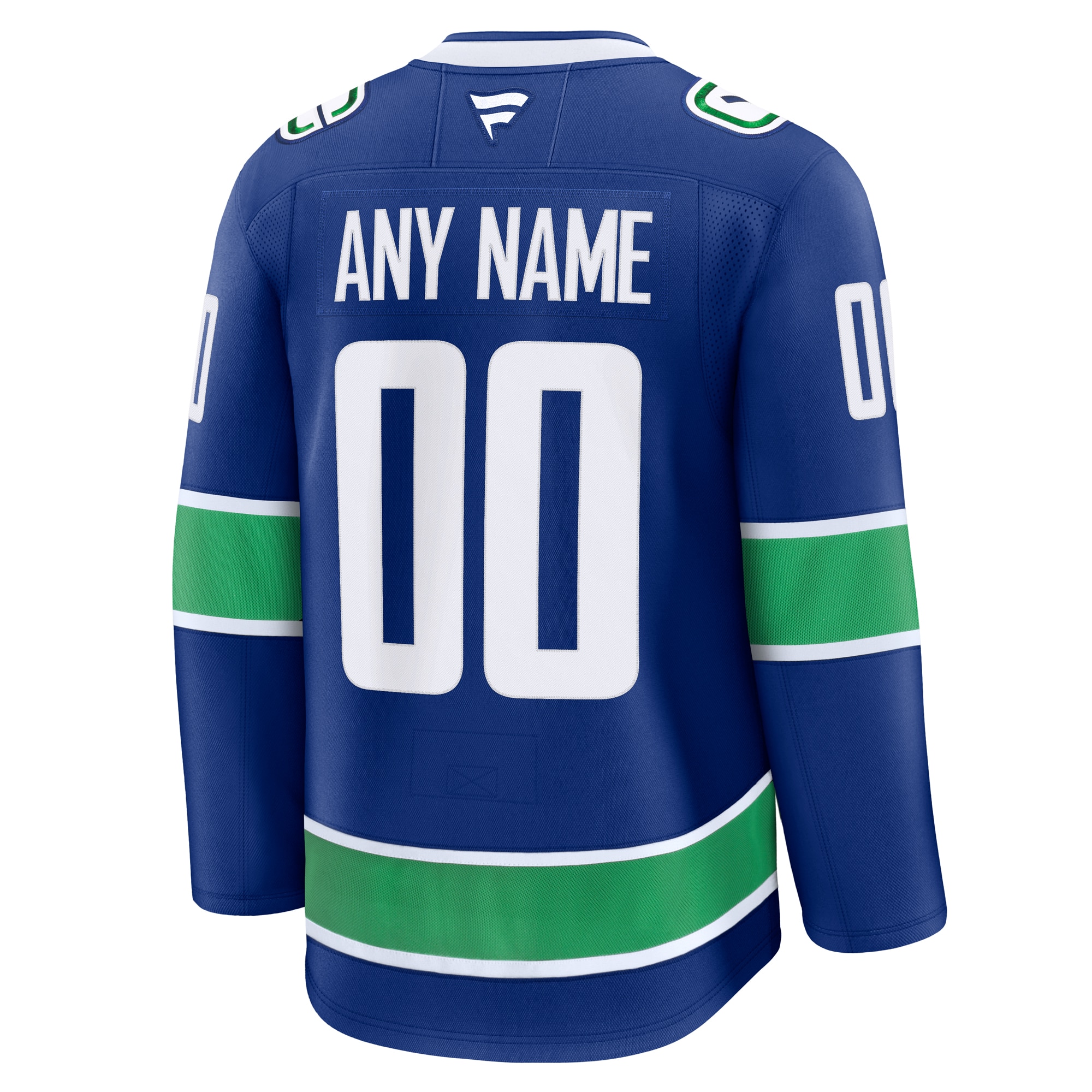 Vancouver Canucks Fanatics Home Premium Custom Jersey – Blue Clowdercats