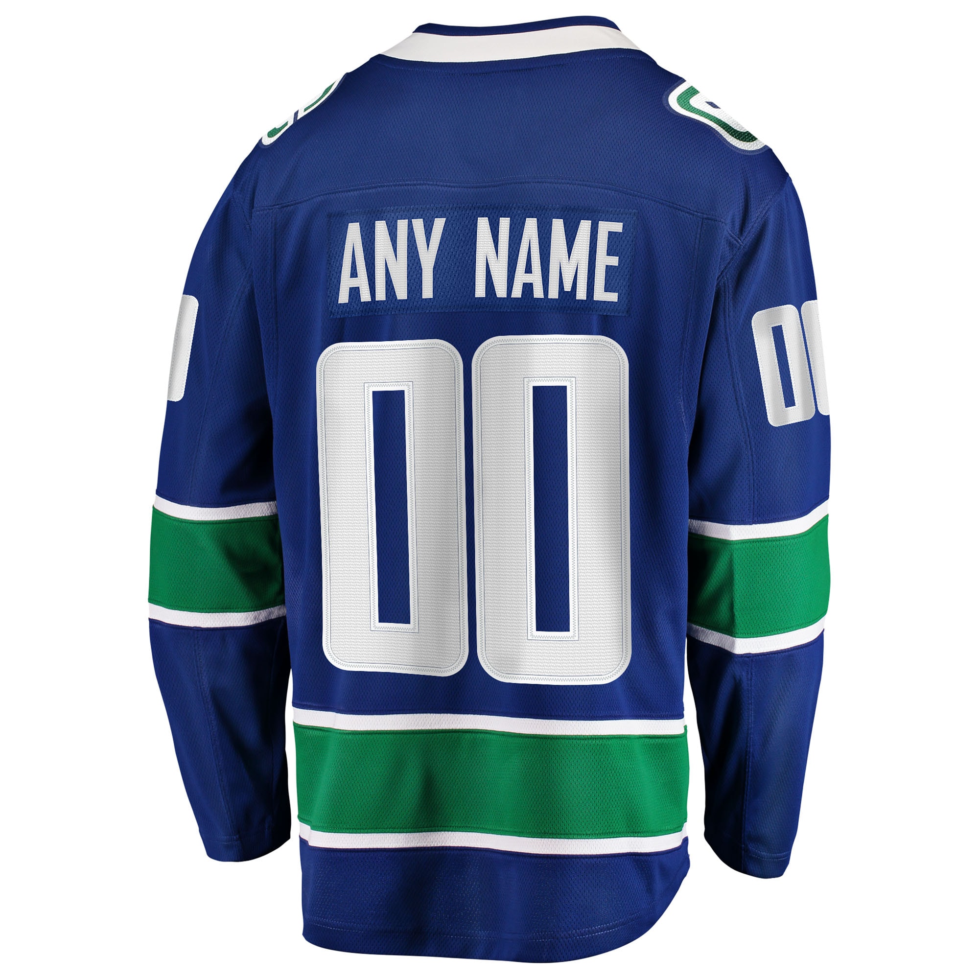 Vancouver Canucks Fanatics Home Team Breakaway Custom Jersey – Blue Clowdercats