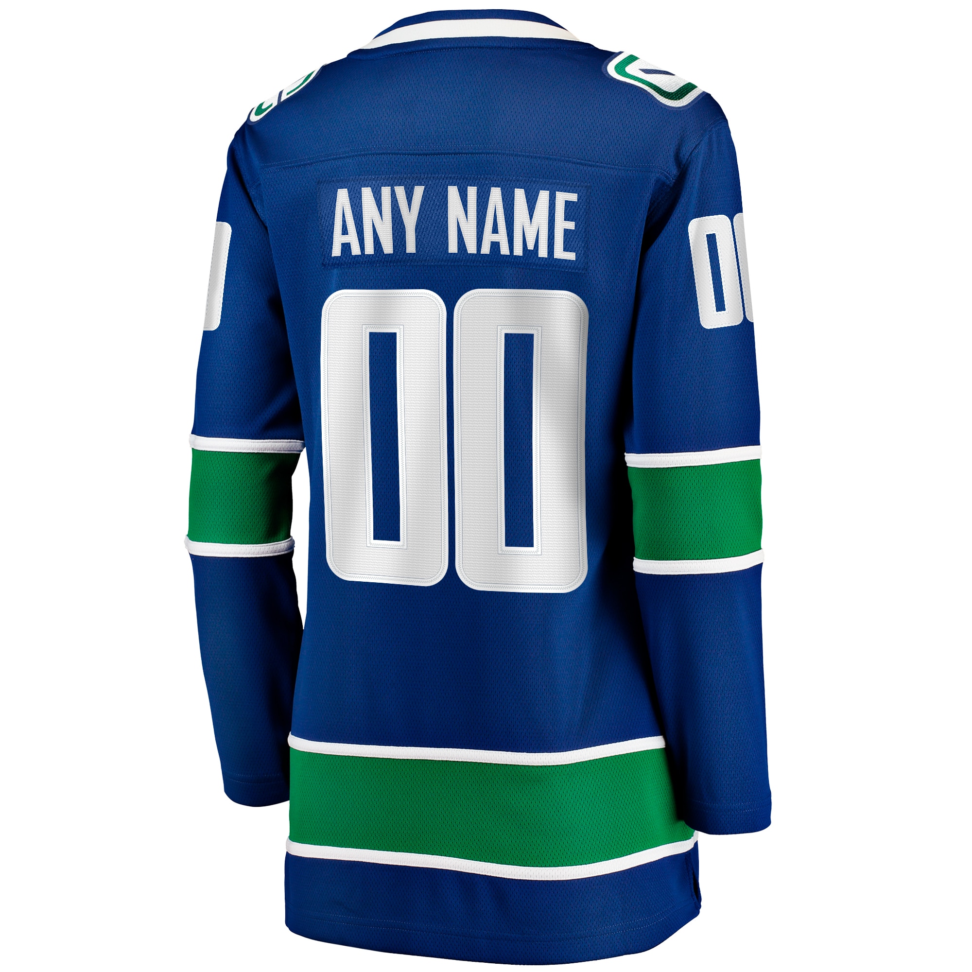 Vancouver Canucks Fanatics Women’s Breakaway Custom Jersey – Blue Clowdercats