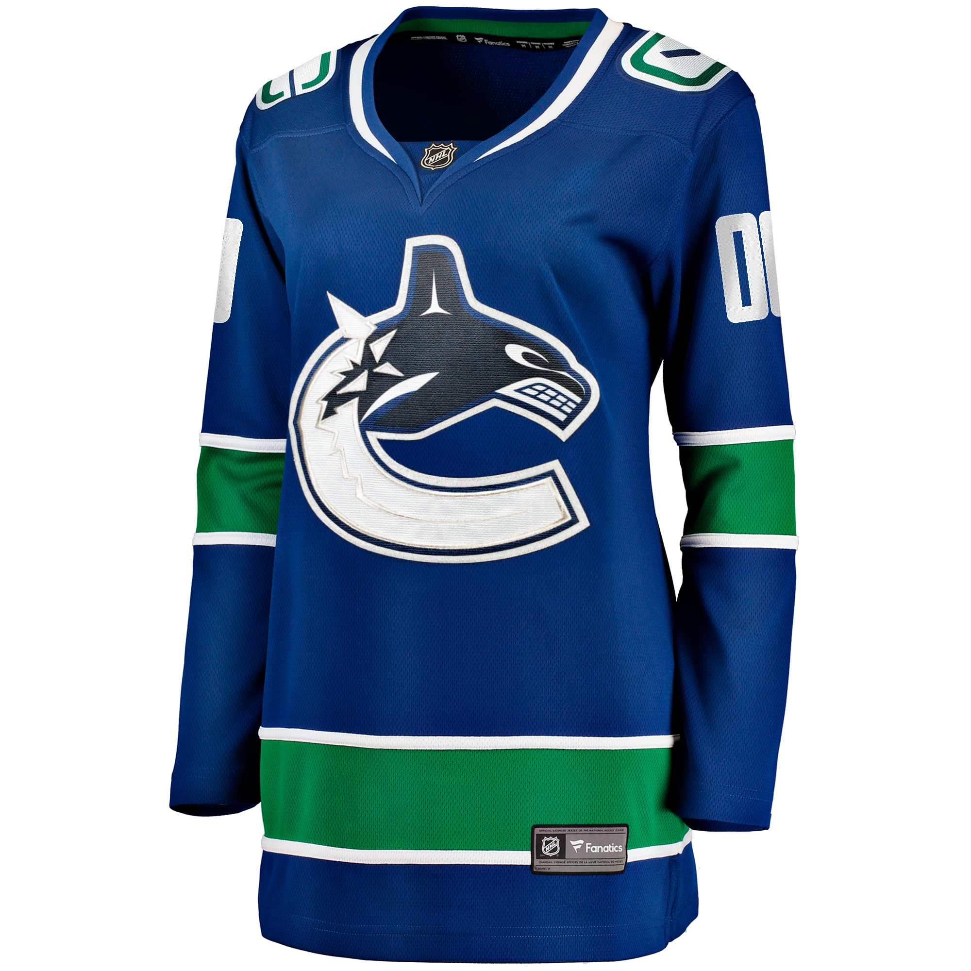 Vancouver Canucks Fanatics Women’s Breakaway Custom Jersey – Blue Clowdercats