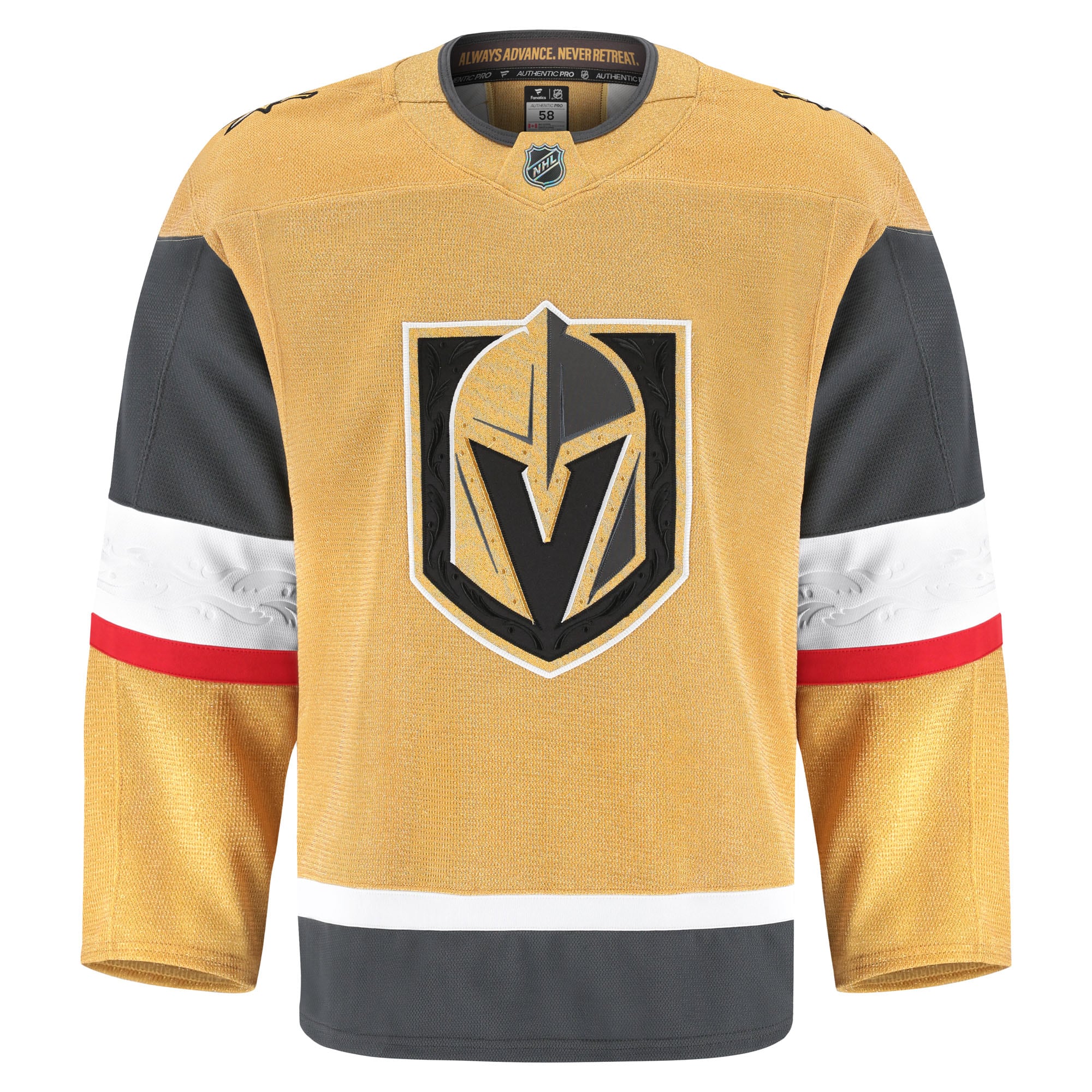 Vegas Golden Knights Fanatics Home Authentic Pro Jersey – Gold Clowdercats
