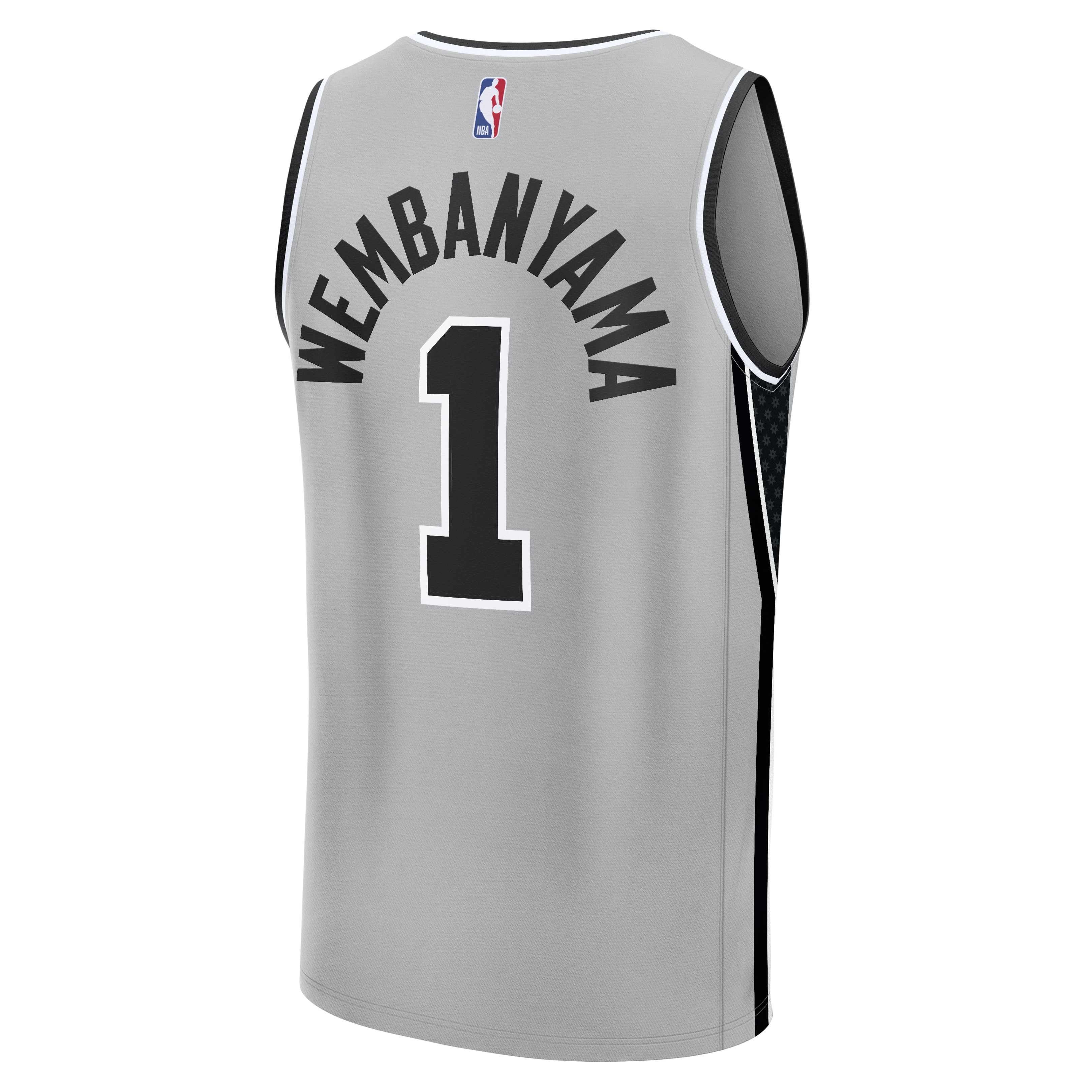 Victor Wembanyama San Antonio Spurs Fanatics Youth Fast Break Jersey – Statement Edition – Silver Clowdercats