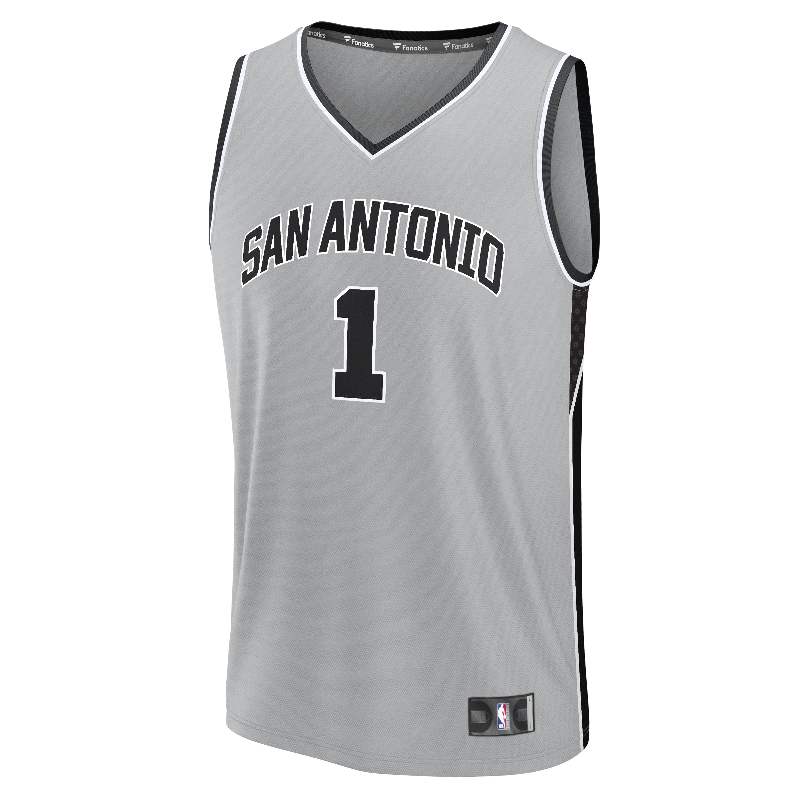 Victor Wembanyama San Antonio Spurs Fanatics Youth Fast Break Jersey – Statement Edition – Silver Clowdercats