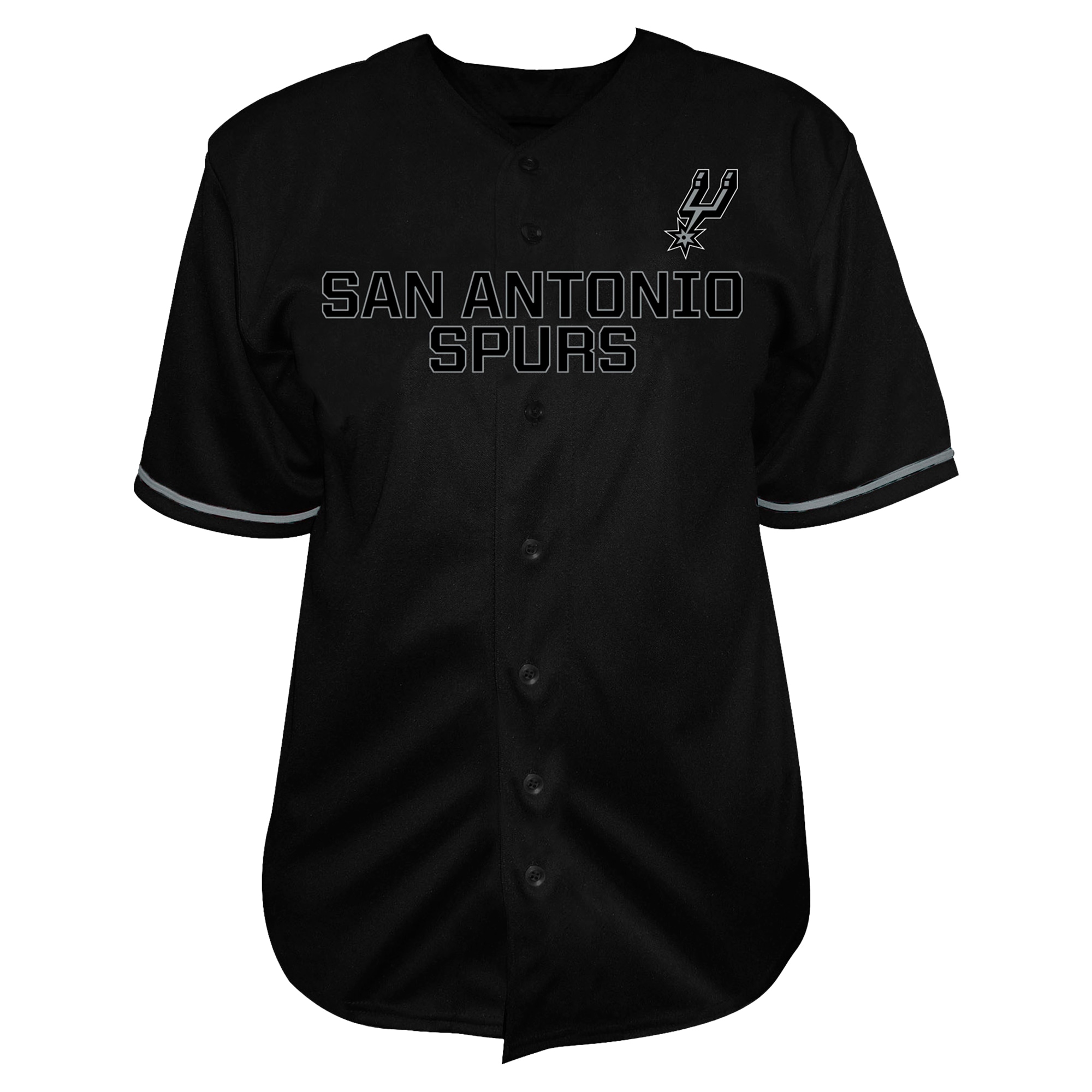Victor Wembanyama San Antonio Spurs Profile Big & Tall Name & Number Button-Up Jersey – Black Clowdercats
