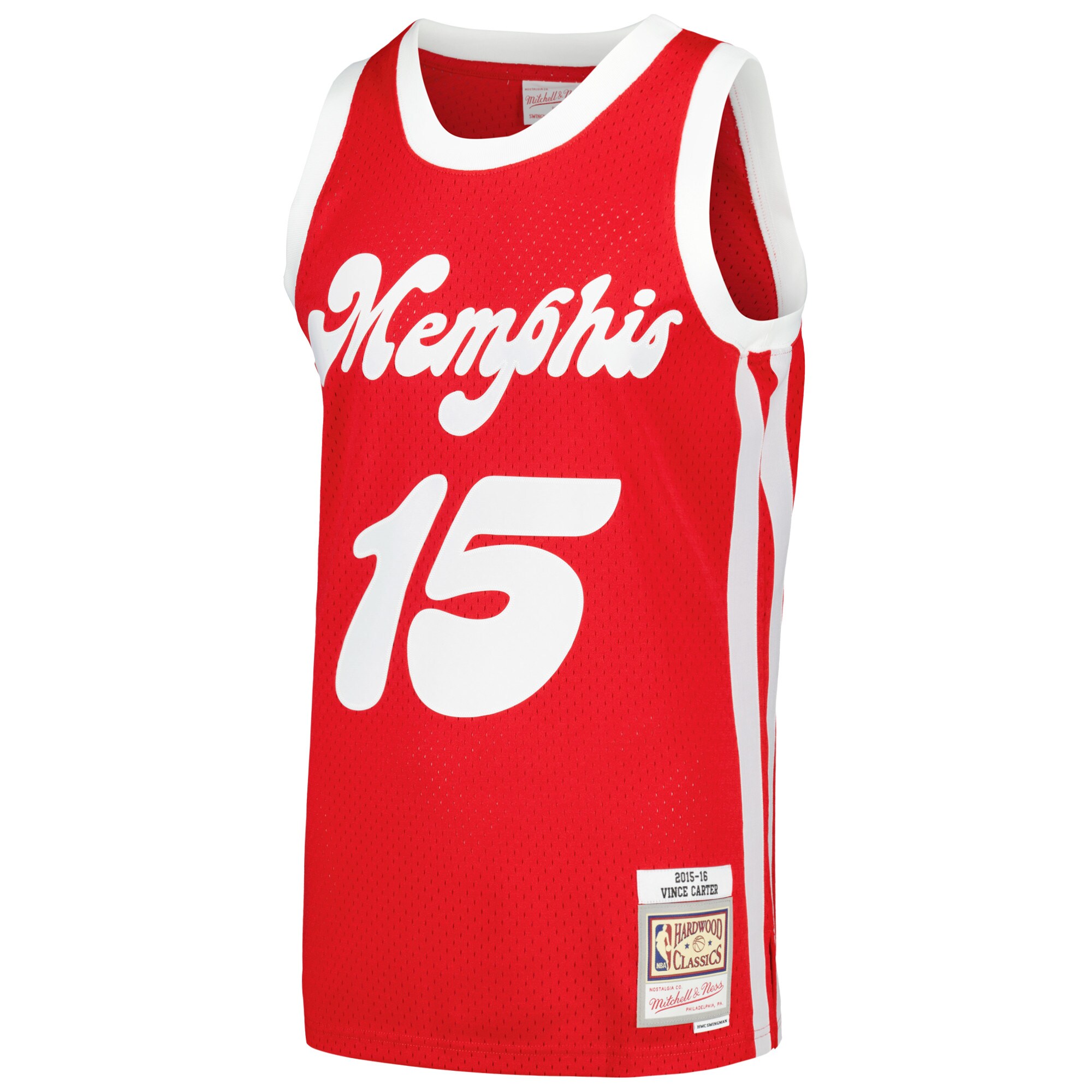 Vince Carter Memphis Grizzlies Mitchell & Ness 2015/16 Hardwood Classics Swingman Jersey – Red Clowdercats