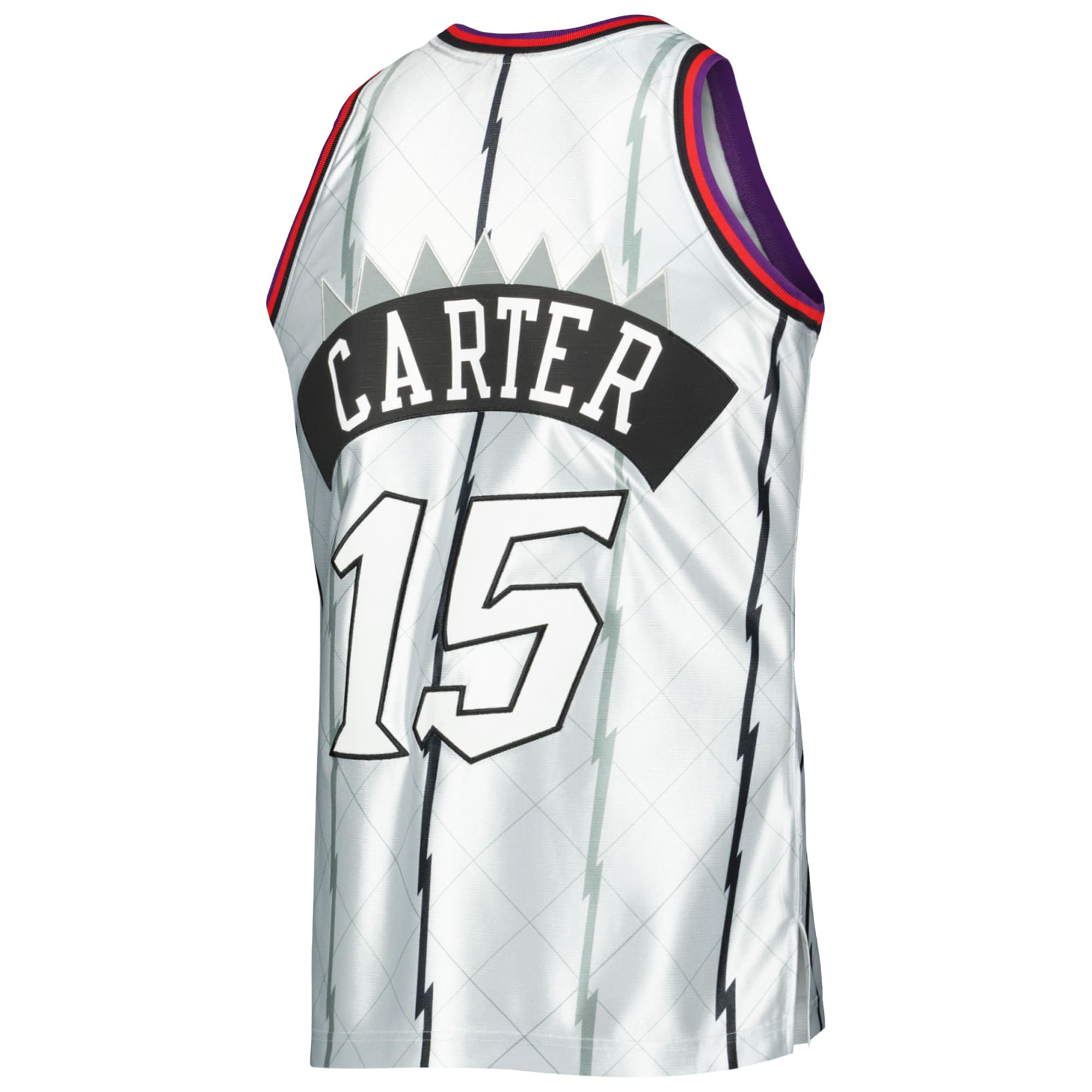 Vince Carter Toronto Raptors Mitchell & Ness 1998/99 Hardwood Classics 75th Anniversary Swingman Jersey – Platinum Clowdercats