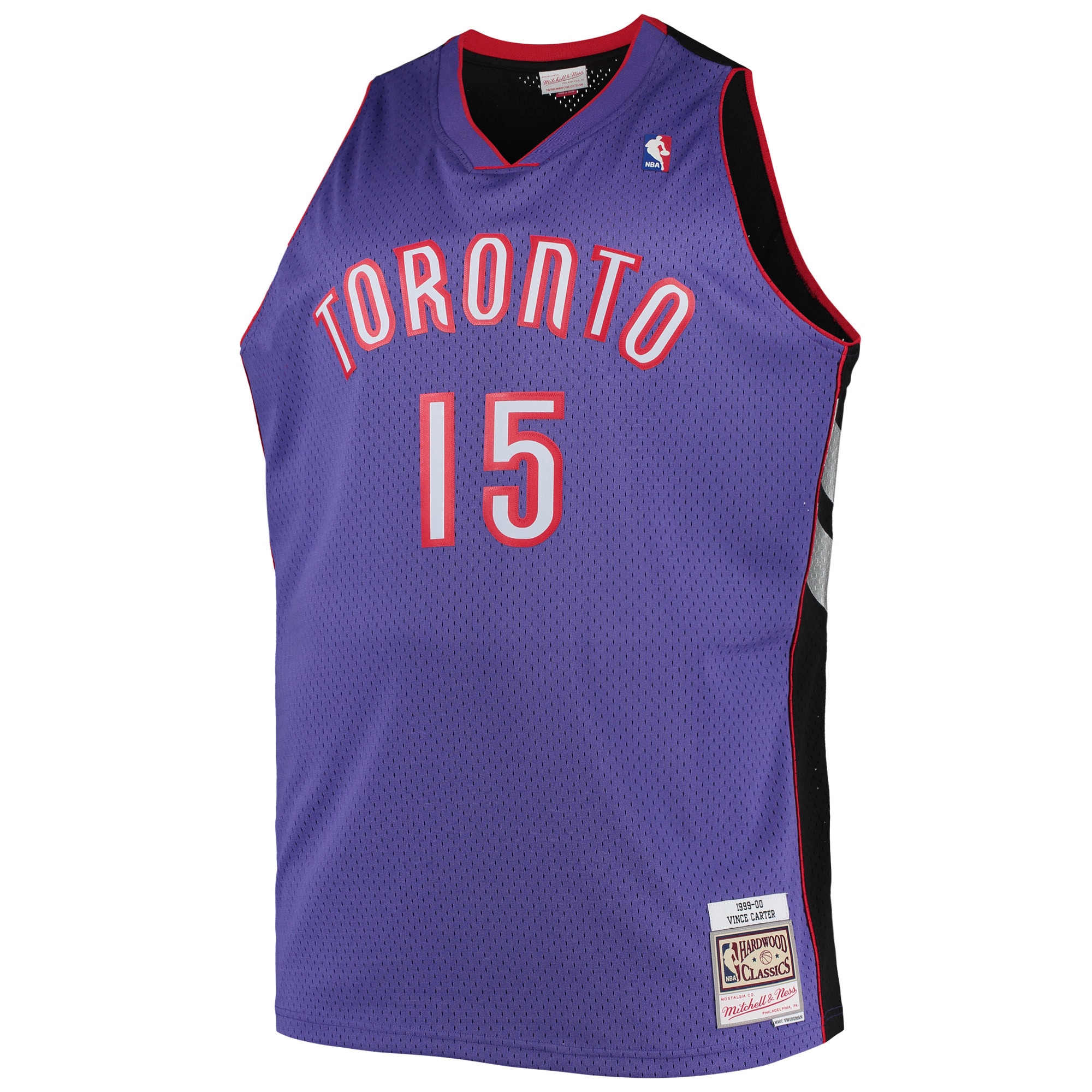 Vince Carter Toronto Raptors Mitchell & Ness Big & Tall 1999/00 Hardwood Classics Swingman Jersey – Purple Clowdercats