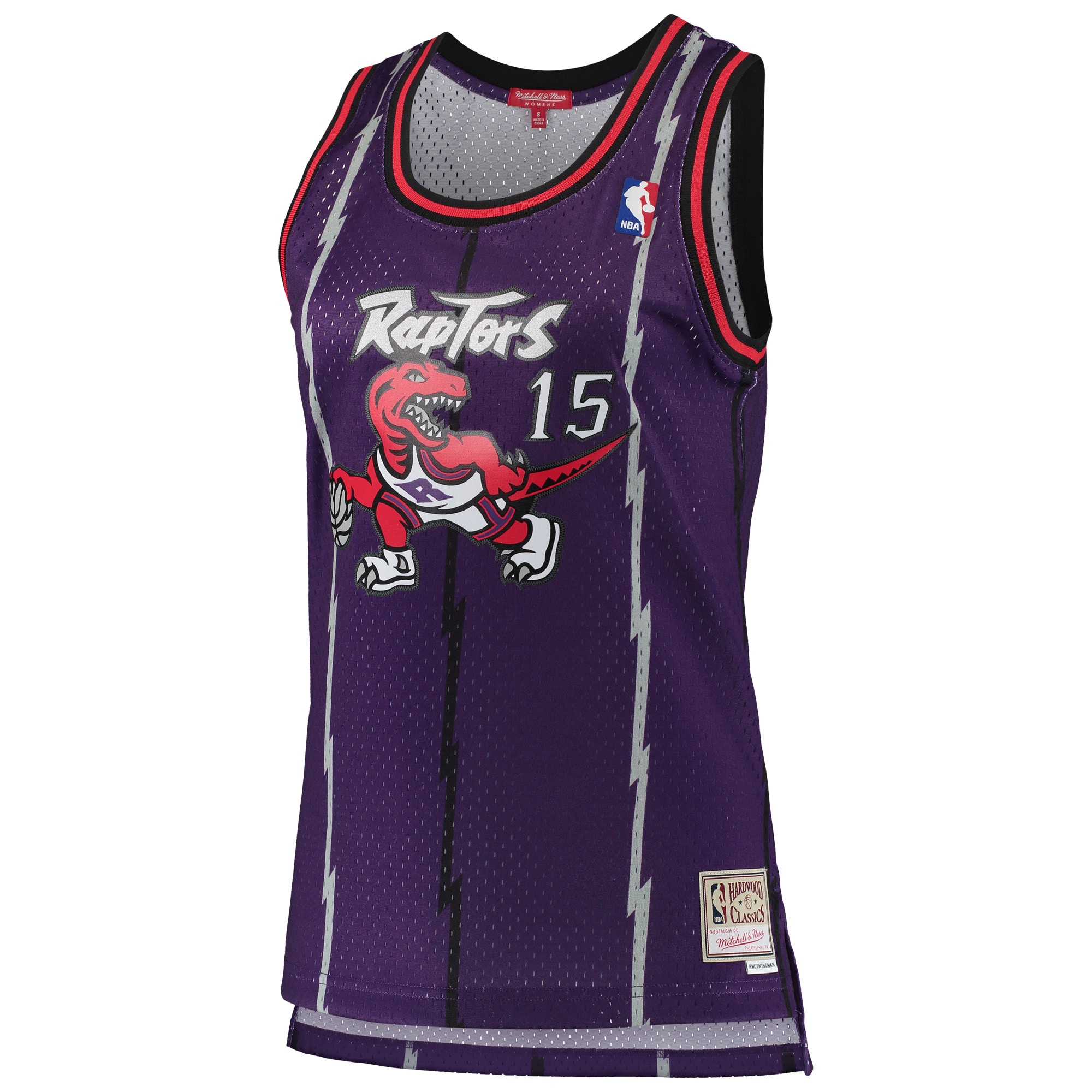 Vince Carter Toronto Raptors Mitchell & Ness Women’s 1998/99 Hardwood Classics Swingman Jersey – Purple Clowdercats