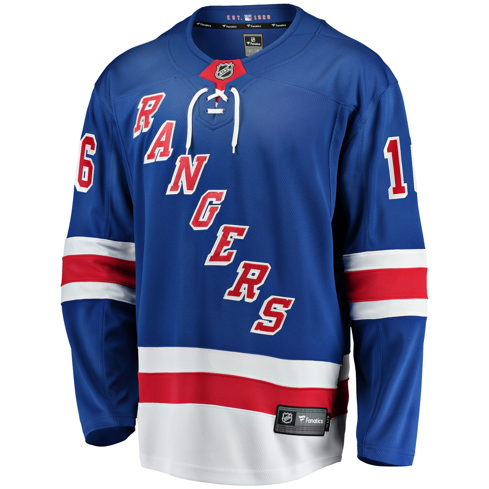 Vincent Trocheck New York Rangers Fanatics Home Breakaway Player Jersey – Blue Clowdercats