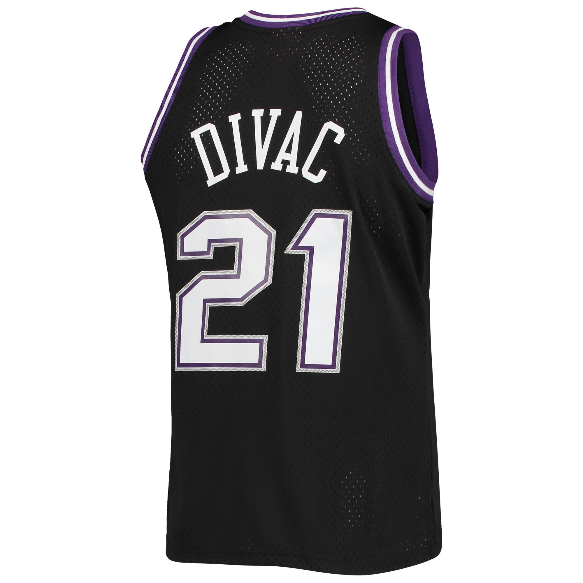 Vlade Divac Sacramento Kings Mitchell & Ness 2000/01 Hardwood Classics Swingman Jersey – Black Clowdercats
