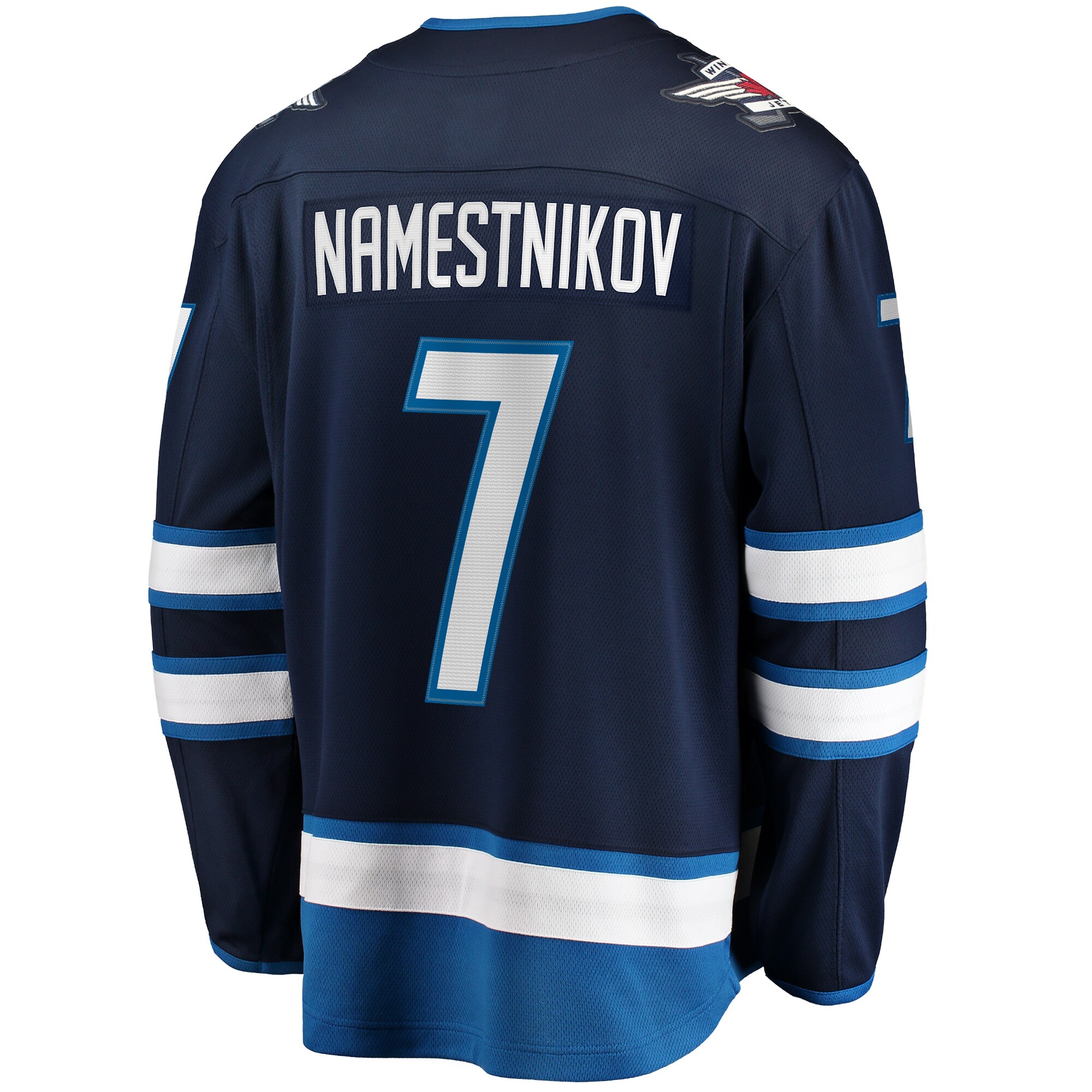 Vladislav Namestnikov Winnipeg Jets Fanatics Home Premier Breakaway Player Jersey – Navy Clowdercats