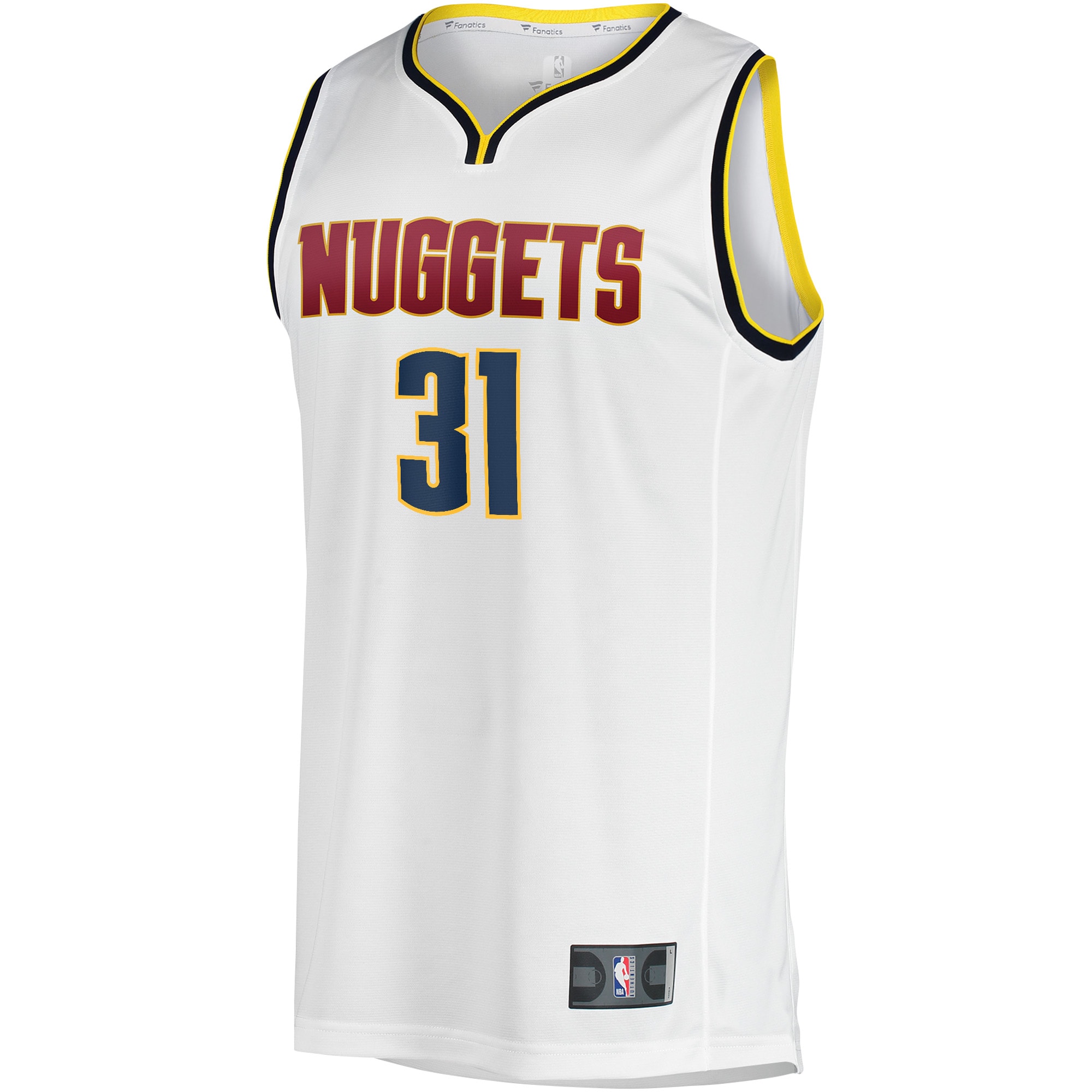 Vlatko Cancar Denver Nuggets Fanatics Fast Break Player Jersey – Association Edition – White Clowdercats