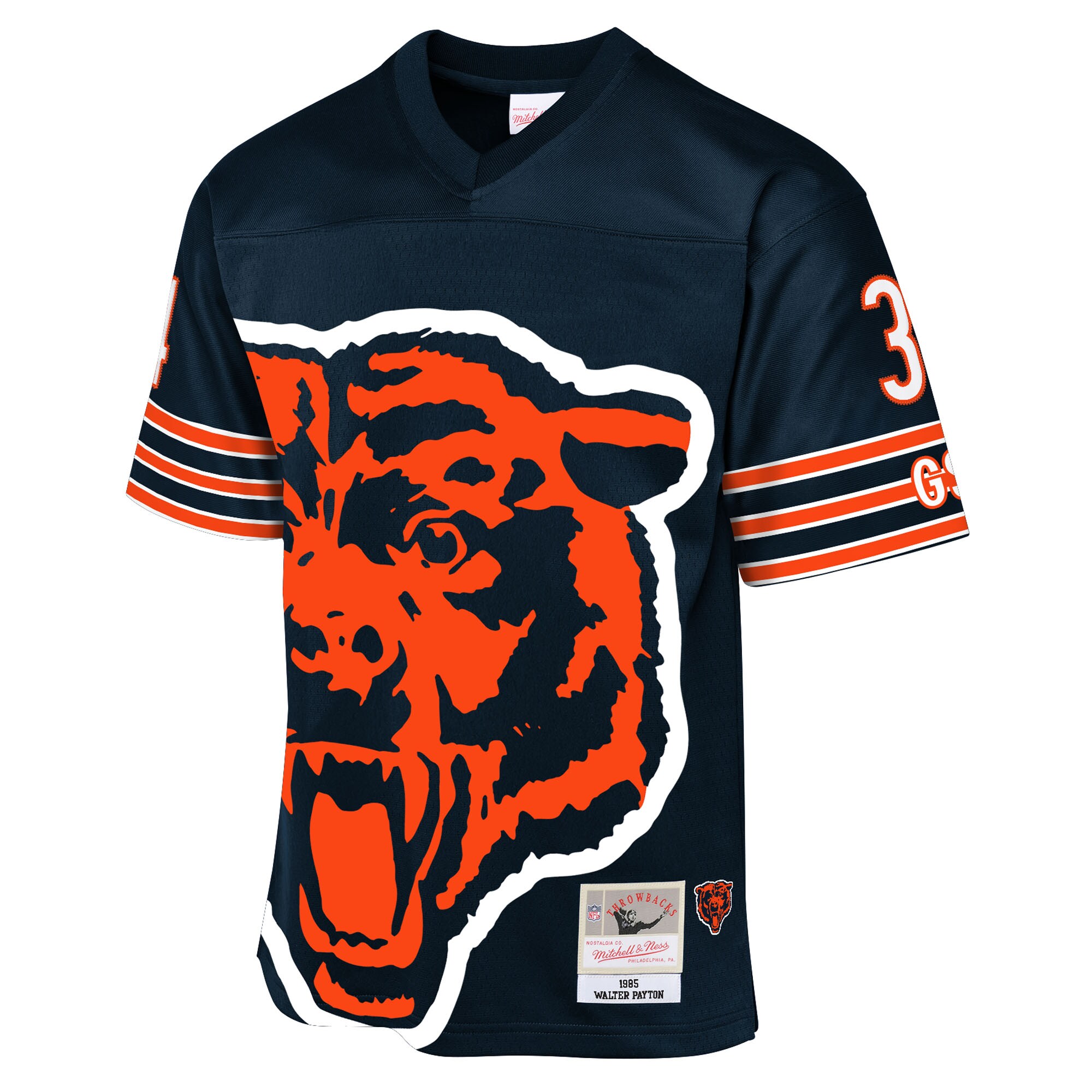 Walter Payton Chicago Bears Mitchell & Ness Youth 1985 Throwback Fashion Jersey – Navy Clowdercats