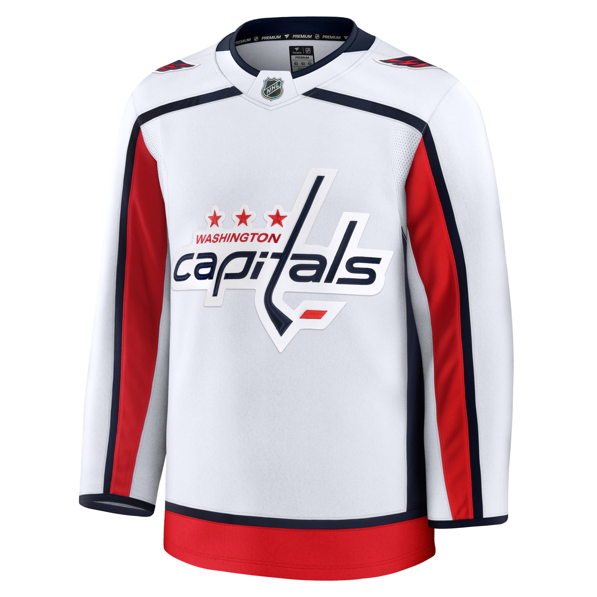 Washington Capitals Fanatics Away Premium Jersey – White Clowdercats