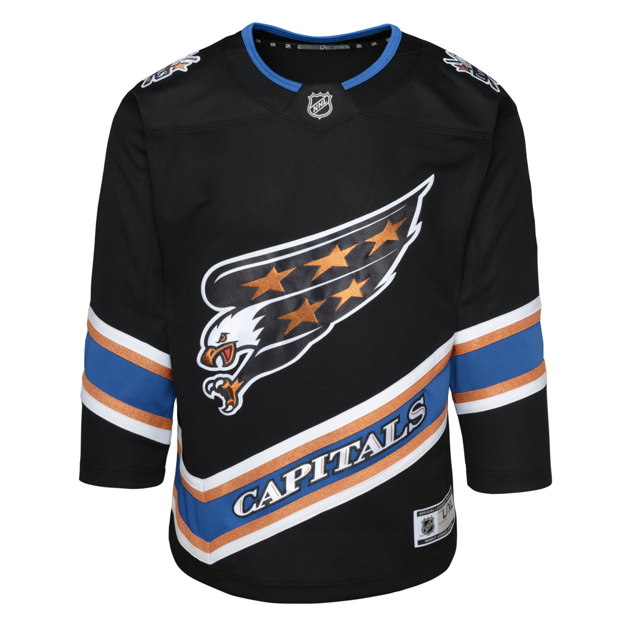 Washington Capitals Youth Alternate 50th Anniversary Premier Jersey – Black Clowdercats