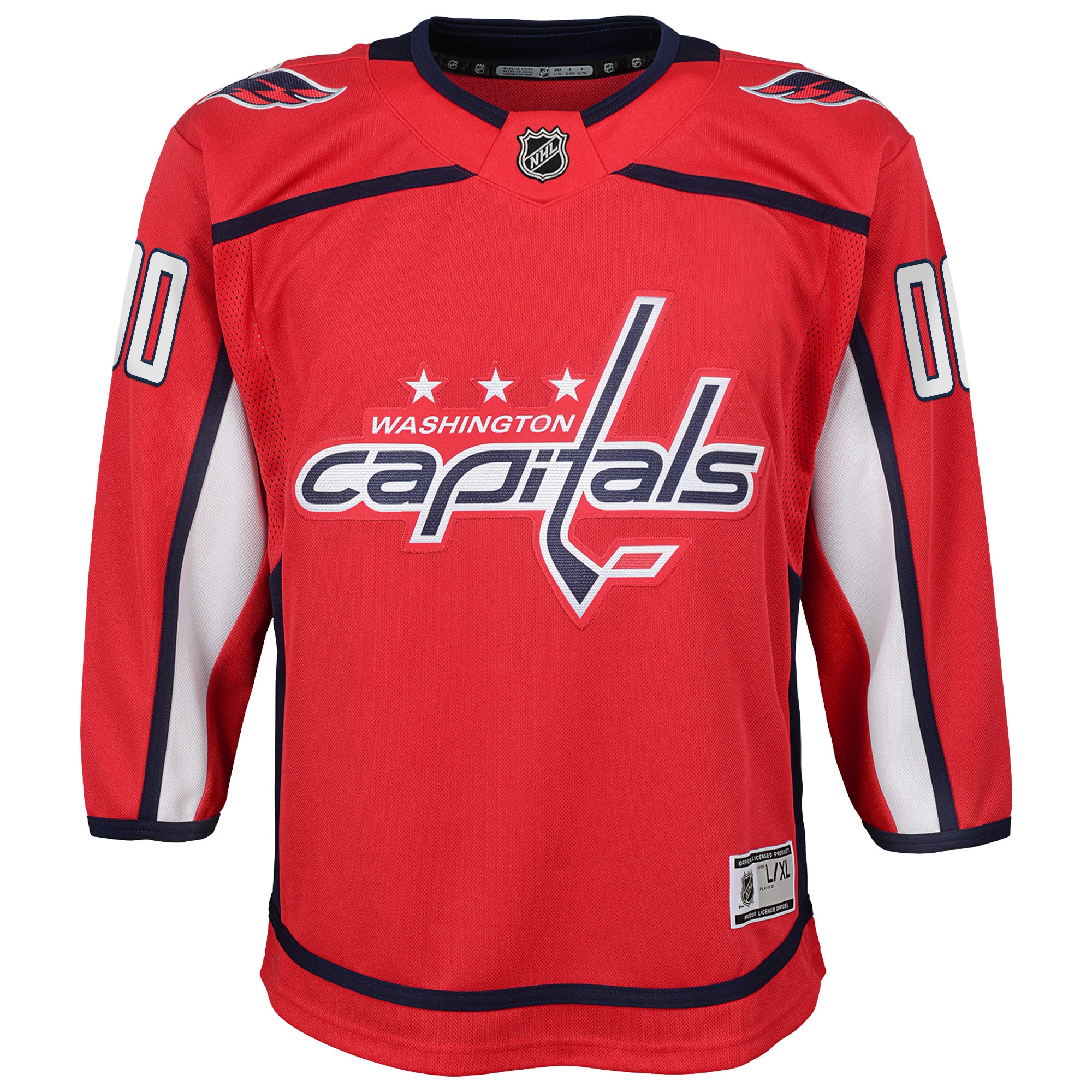 Washington Capitals Youth Home Custom Premier Jersey – Red Clowdercats
