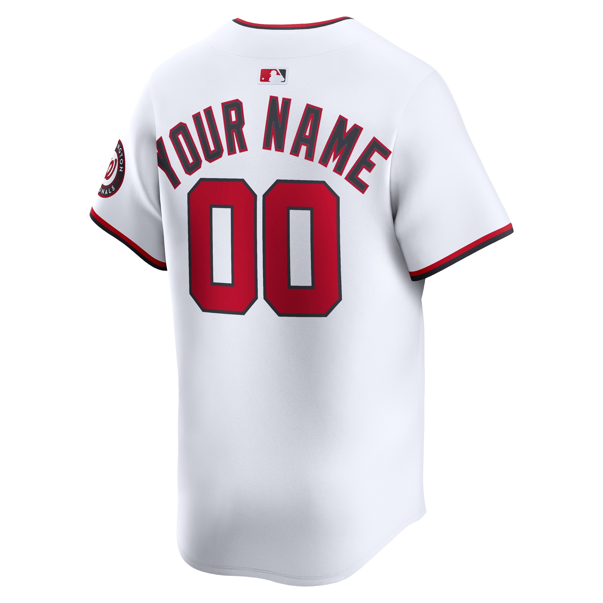Washington Nationals Nike Home Limited Custom Jersey – White