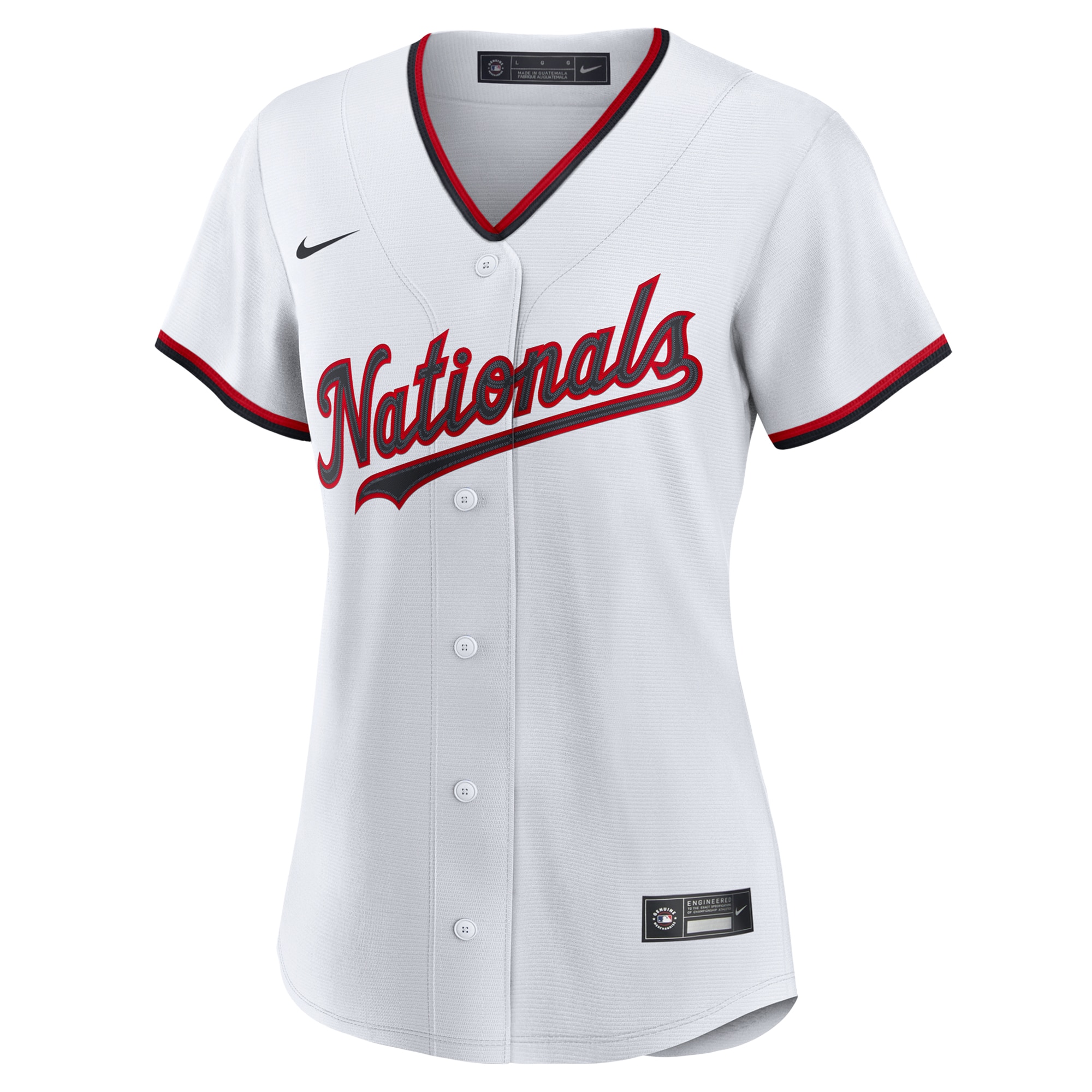 Washington Nationals Nike Women’s Home Custom Replica 2.0 Jersey – White
