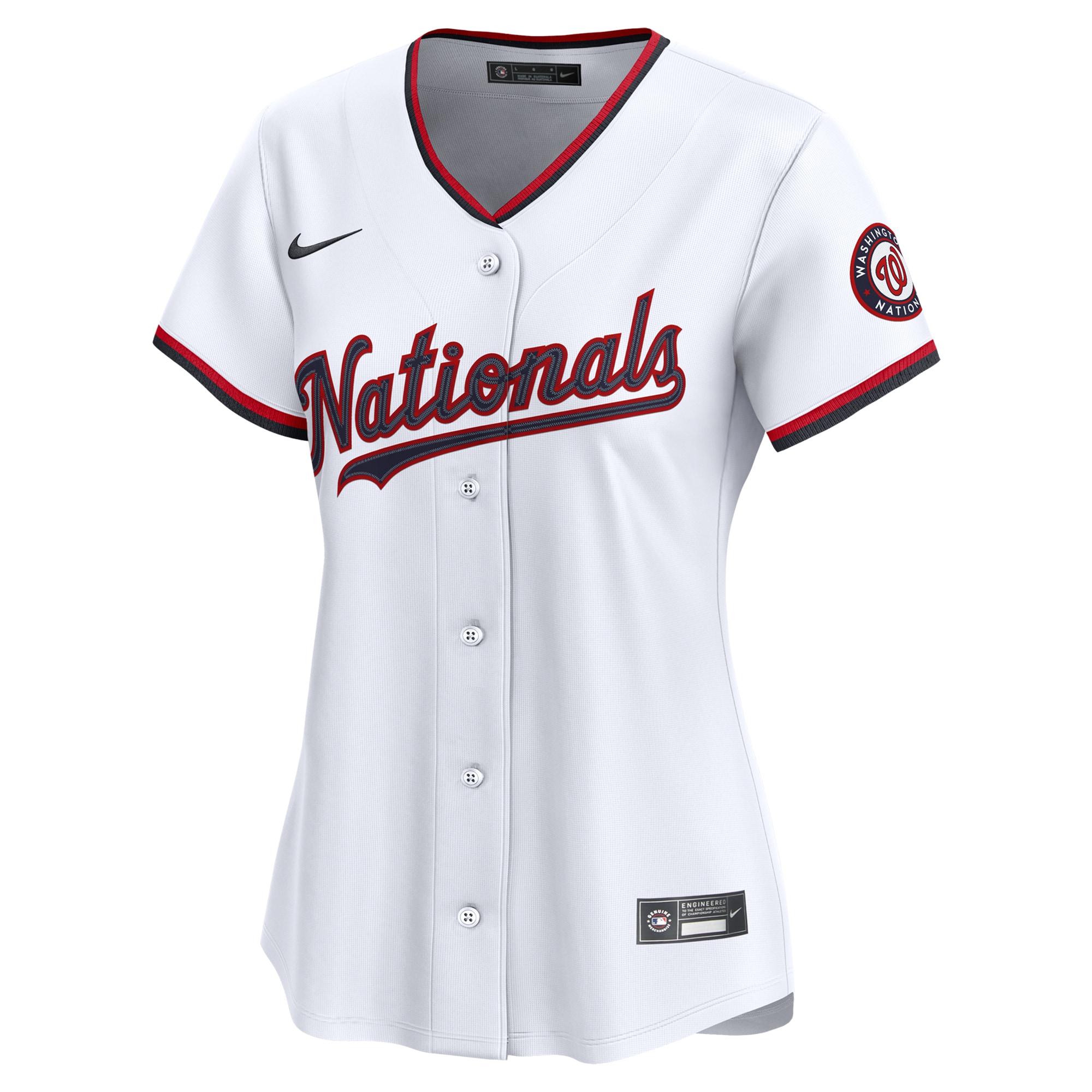 Washington Nationals Nike Women’s Home Limited Custom Jersey – White