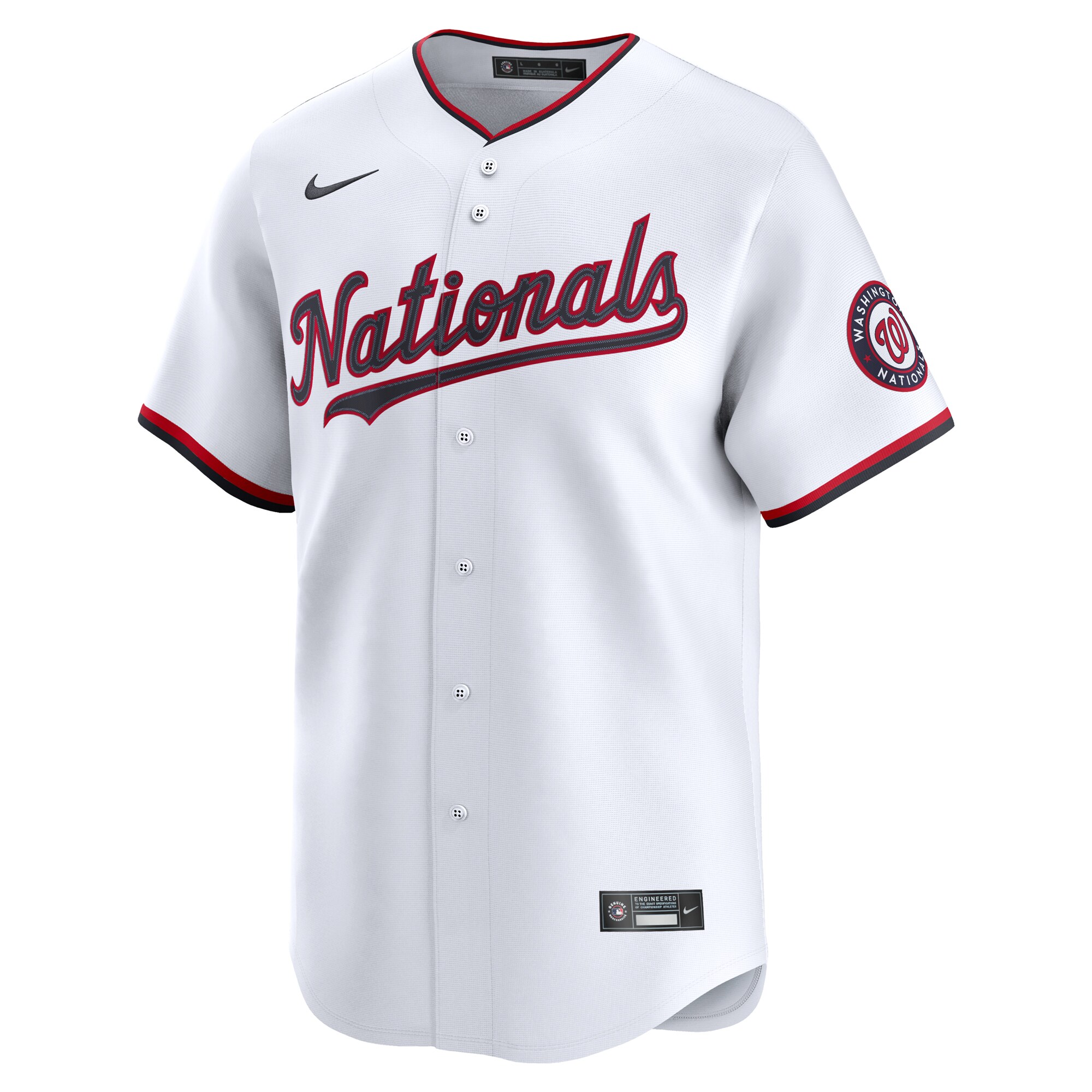 Washington Nationals Nike Youth Home Custom Limited Jersey – White