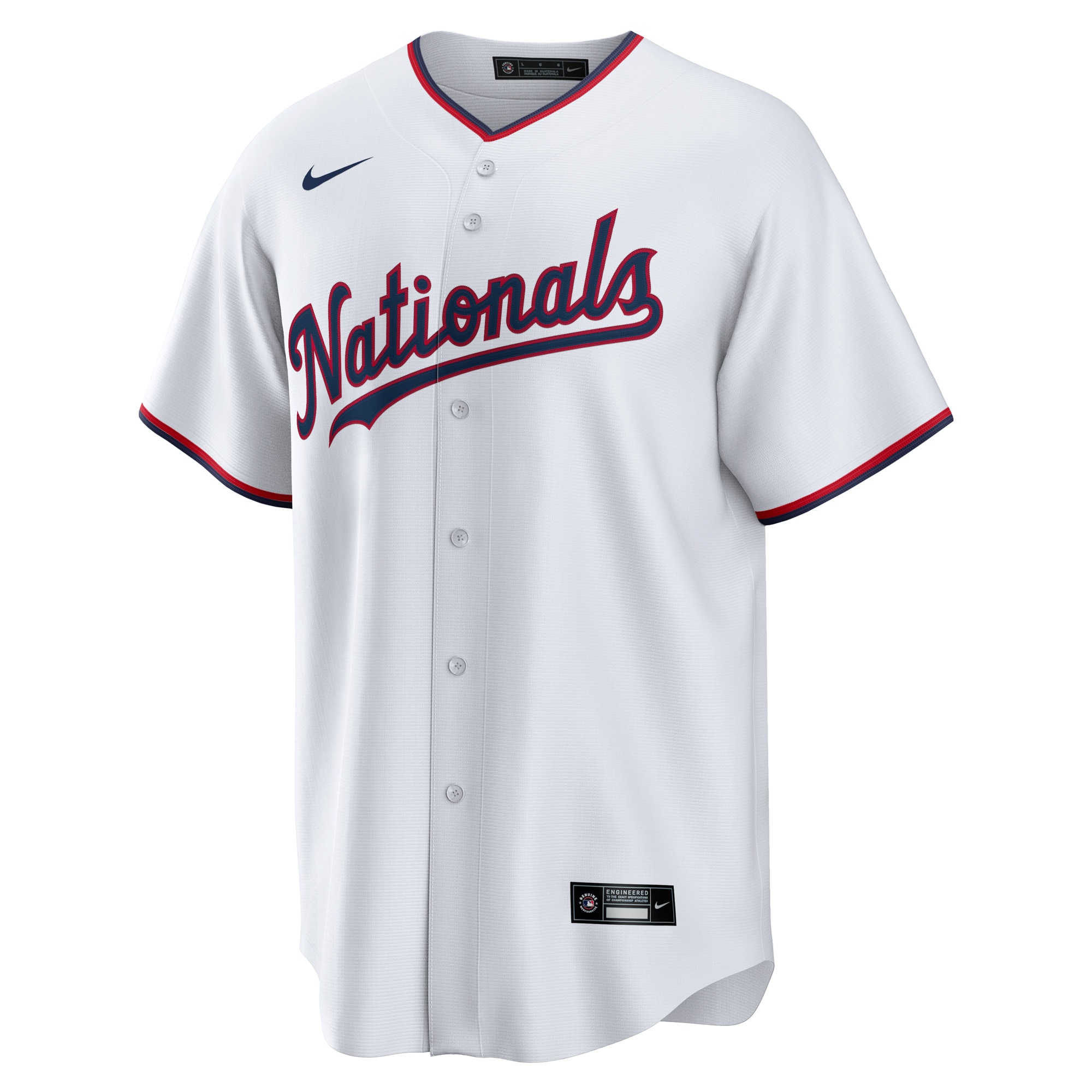 Washington Nationals Nike Youth Replica Custom Jersey – White