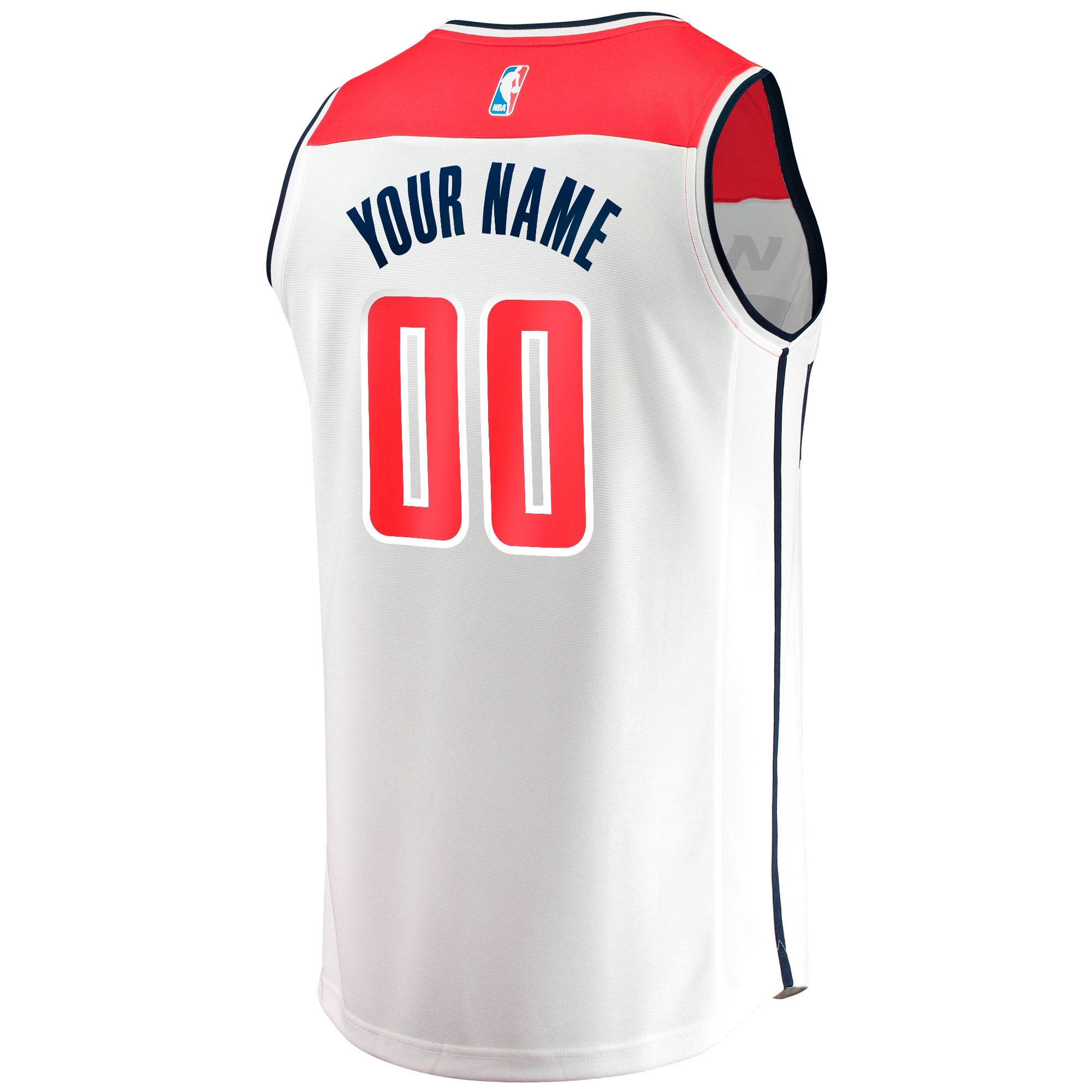 Washington Wizards Fanatics Youth Fast Break Replica Custom Jersey – Association Edition – White Clowdercats