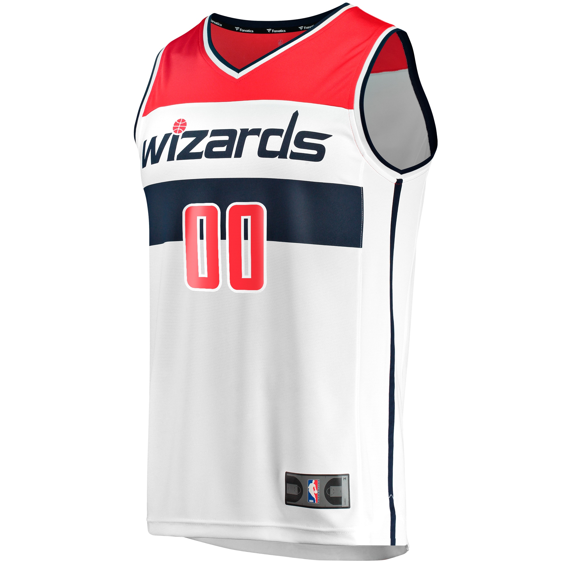Washington Wizards Fanatics Youth Fast Break Replica Custom Jersey – Association Edition – White Clowdercats
