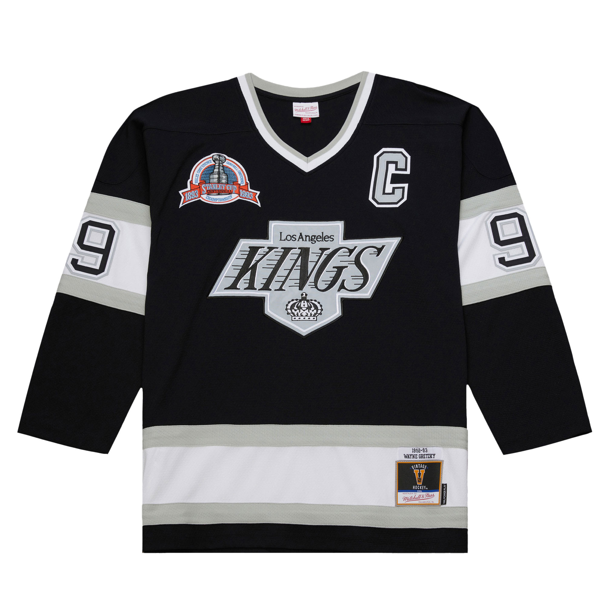 Wayne Gretzky Los Angeles Kings 1992-93 Power Play Jersey – Black Clowdercats