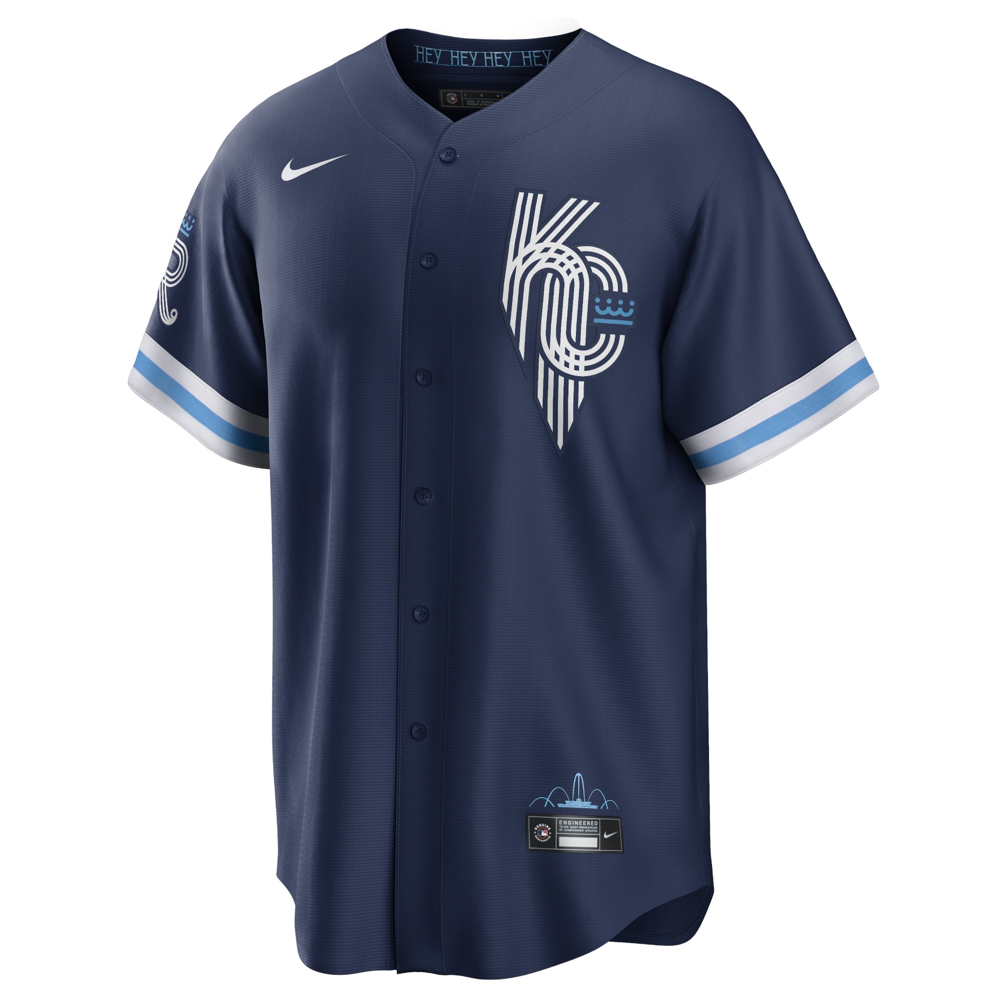 Whit Merrifield Kansas City Royals Nike City Connect Replica Player Jersey – Navy