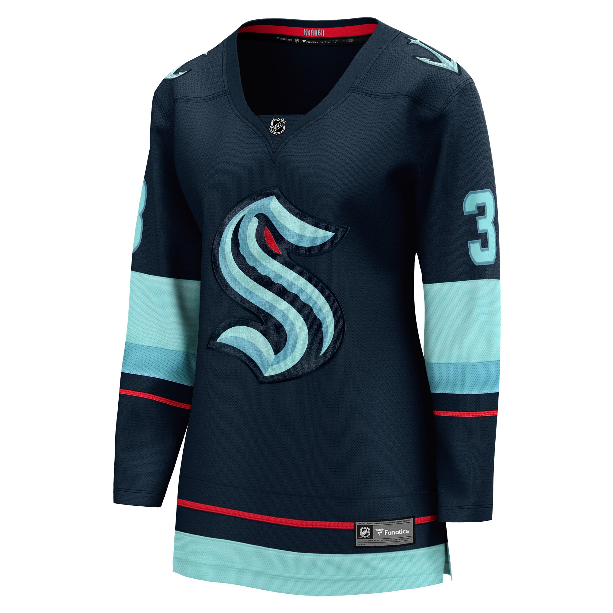 Will Borgen Seattle Kraken Fanatics Women’s Home Breakaway Player Jersey – Deep Sea Blue Clowdercats