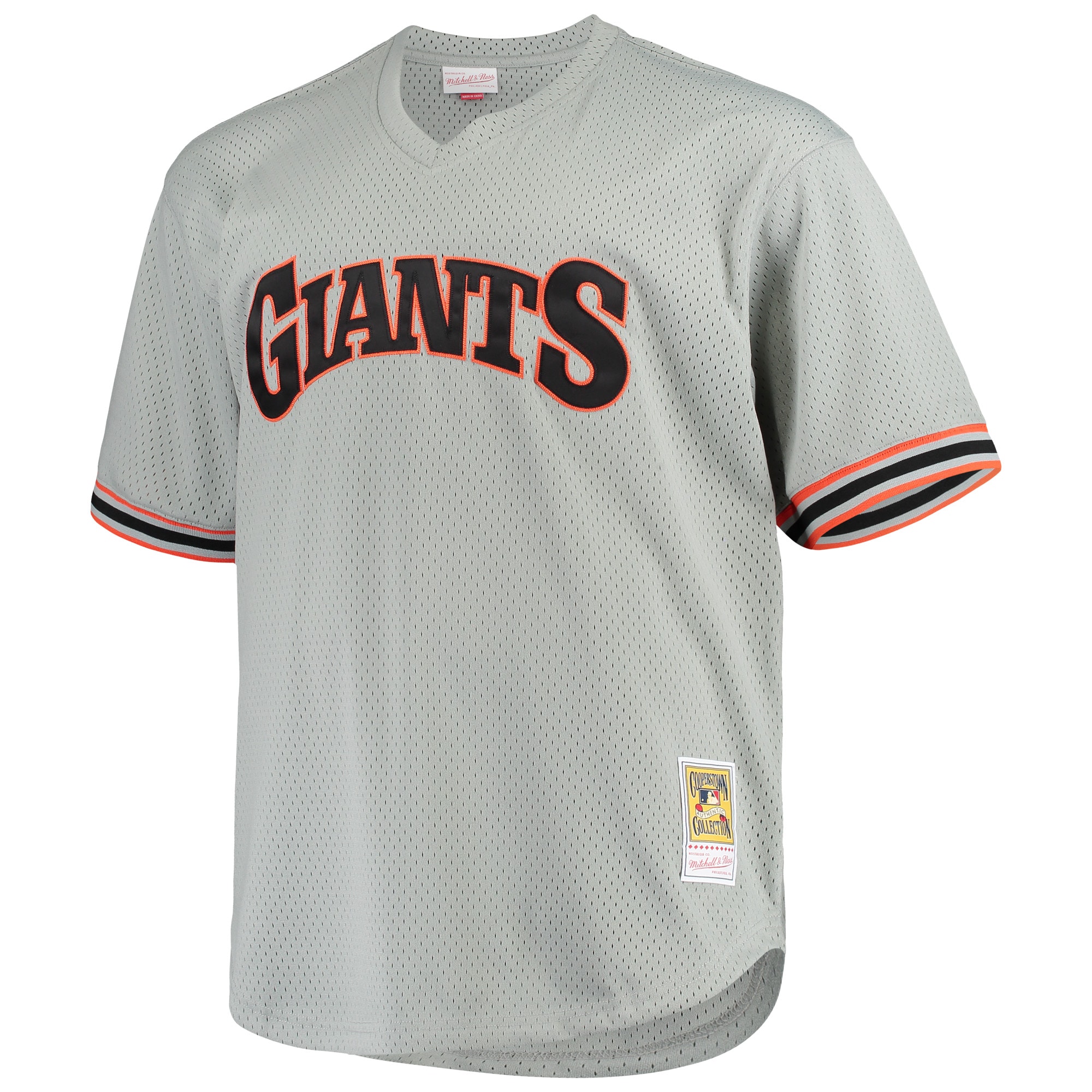 Will Clark San Francisco Giants Mitchell & Ness Big & Tall Cooperstown Collection Mesh Batting Practice Jersey – Gray