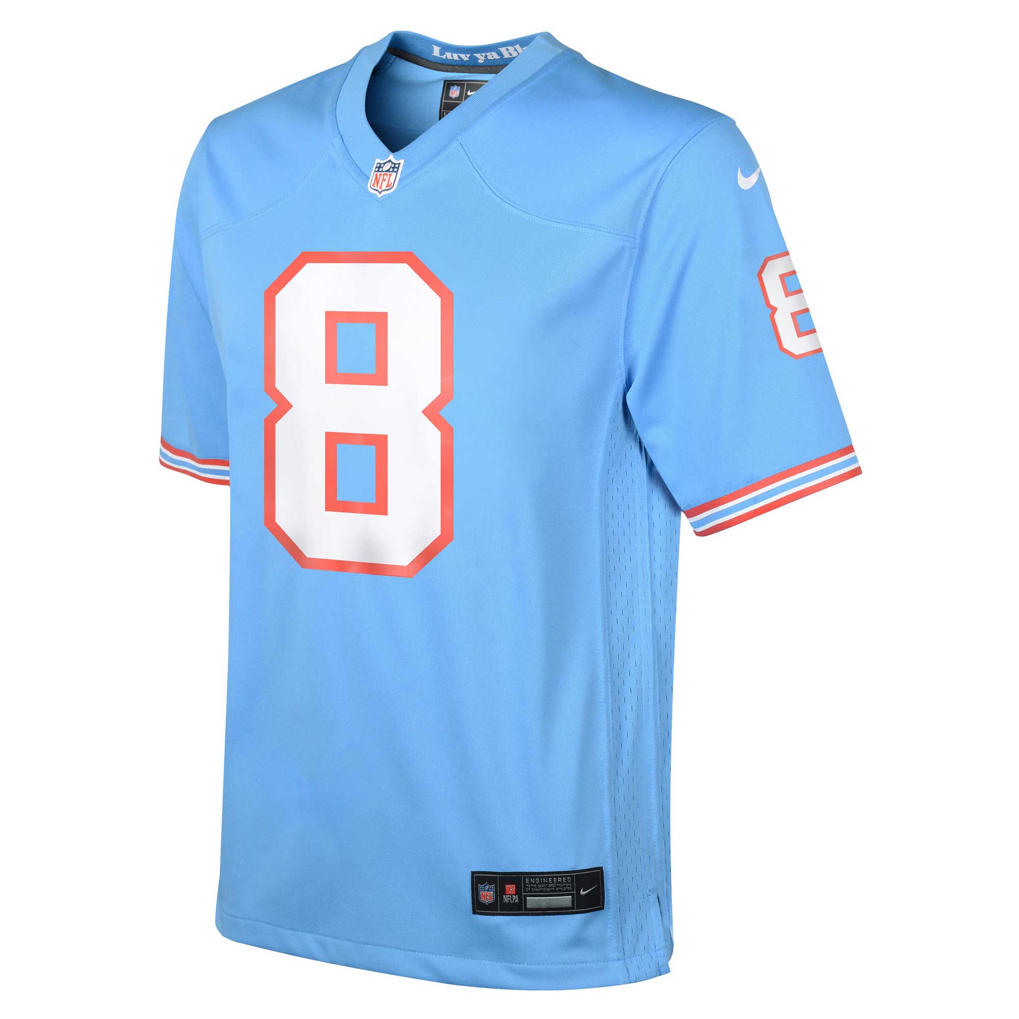 Will Levis Tennessee Titans Nike Youth Game Jersey – Light Blue Clowdercats