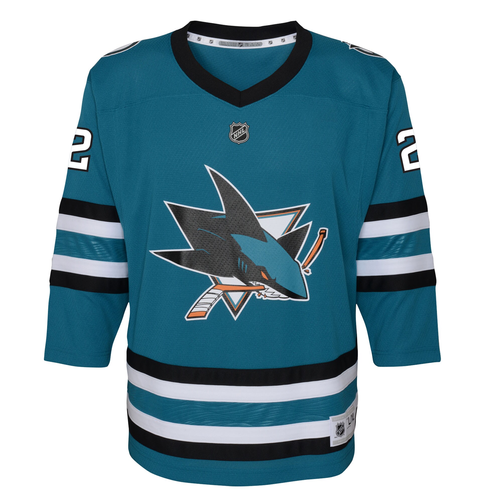 Will Smith San Jose Sharks Youth Home Replica Player Jersey – Teal Clowdercats