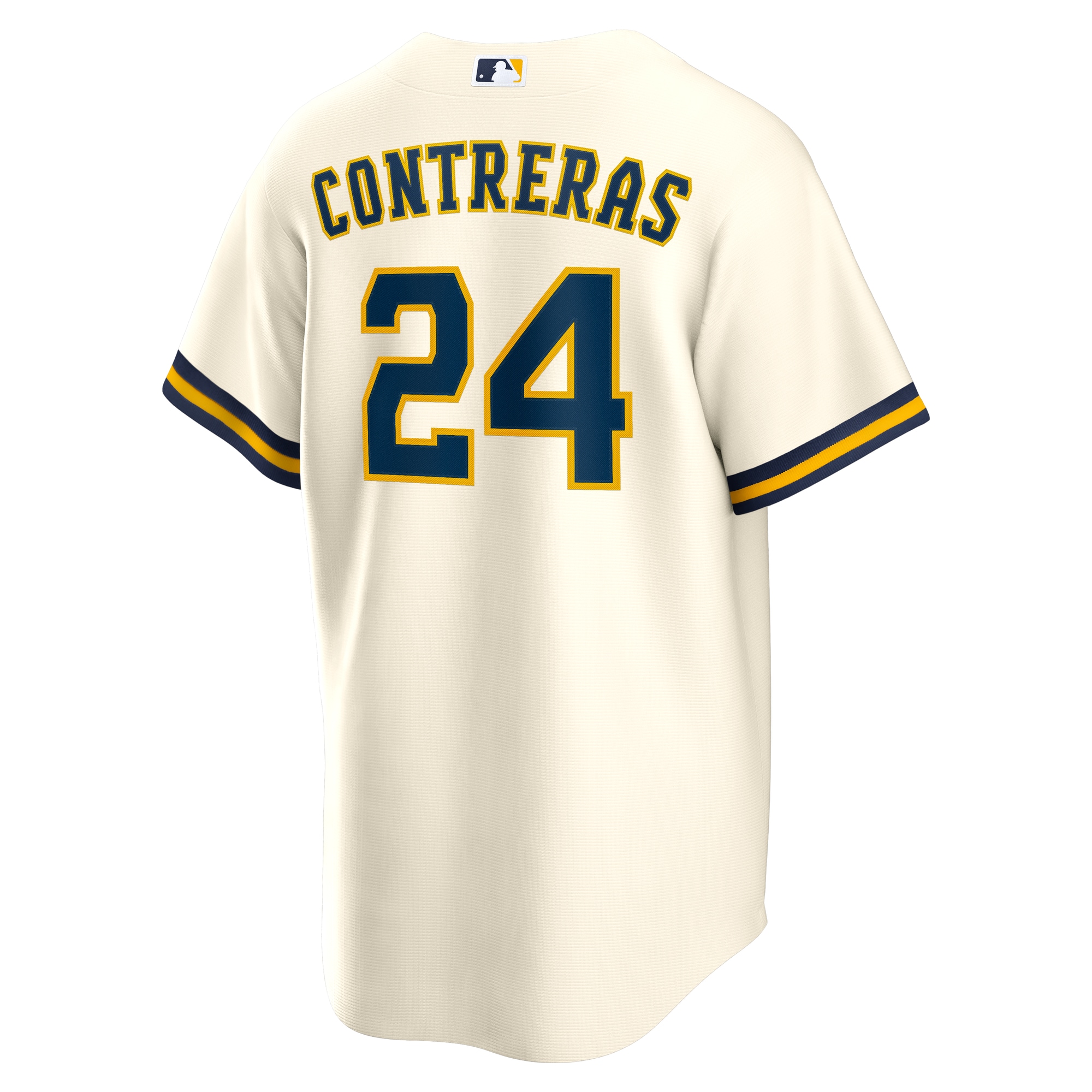 William Contreras Milwaukee Brewers Nike Home Replica Jersey – Cream