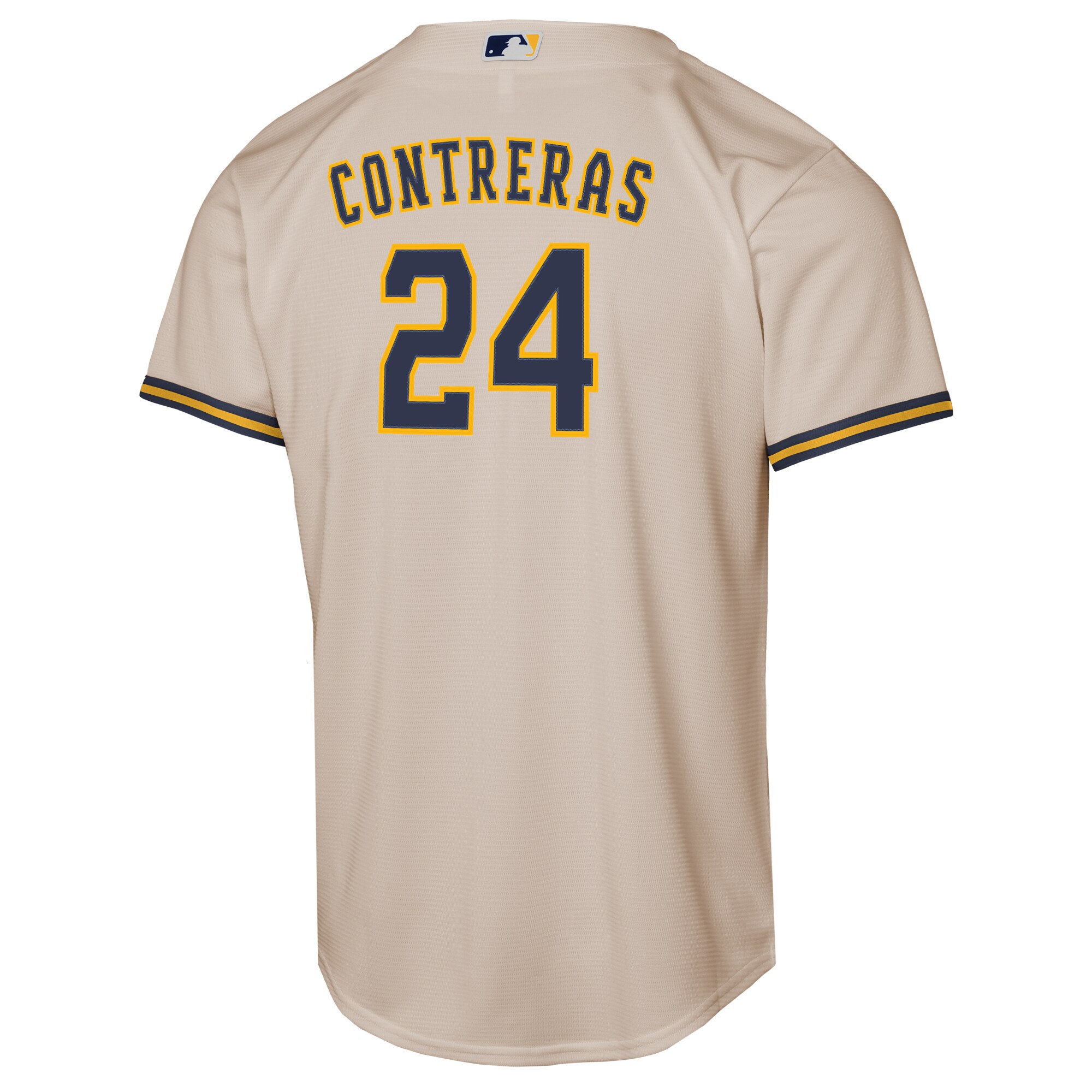 William Contreras Milwaukee Brewers Nike Youth Home Replica Jersey – Cream