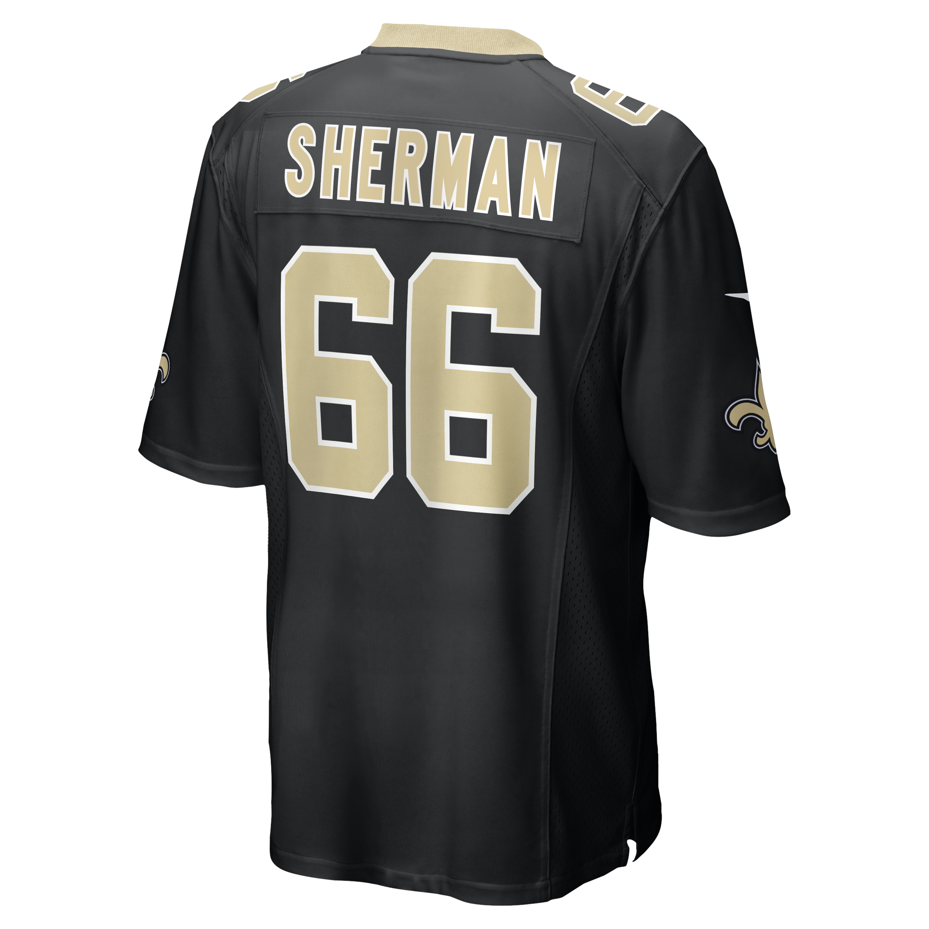 William Sherman New Orleans Saints Nike Team Game Jersey – Black Clowdercats