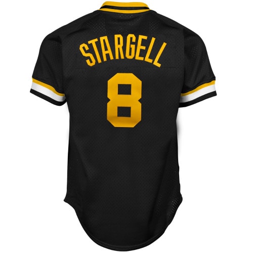 Willie Stargell Pittsburgh Pirates Mitchell & Ness 1982 Authentic Cooperstown Collection Mesh Batting Practice Jersey – Black