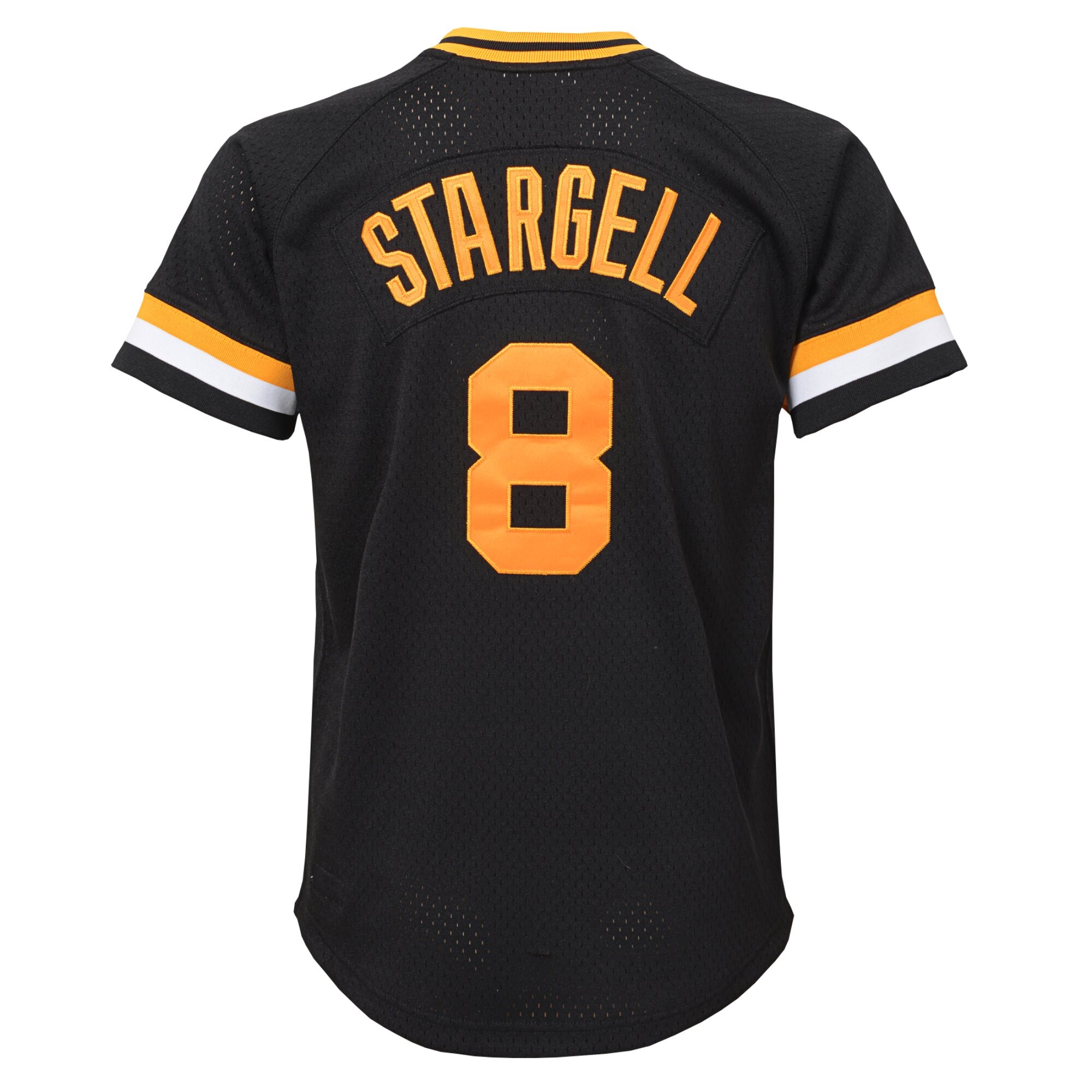 Willie Stargell Pittsburgh Pirates Mitchell & Ness Youth Cooperstown Collection Mesh Batting Practice Jersey – Black